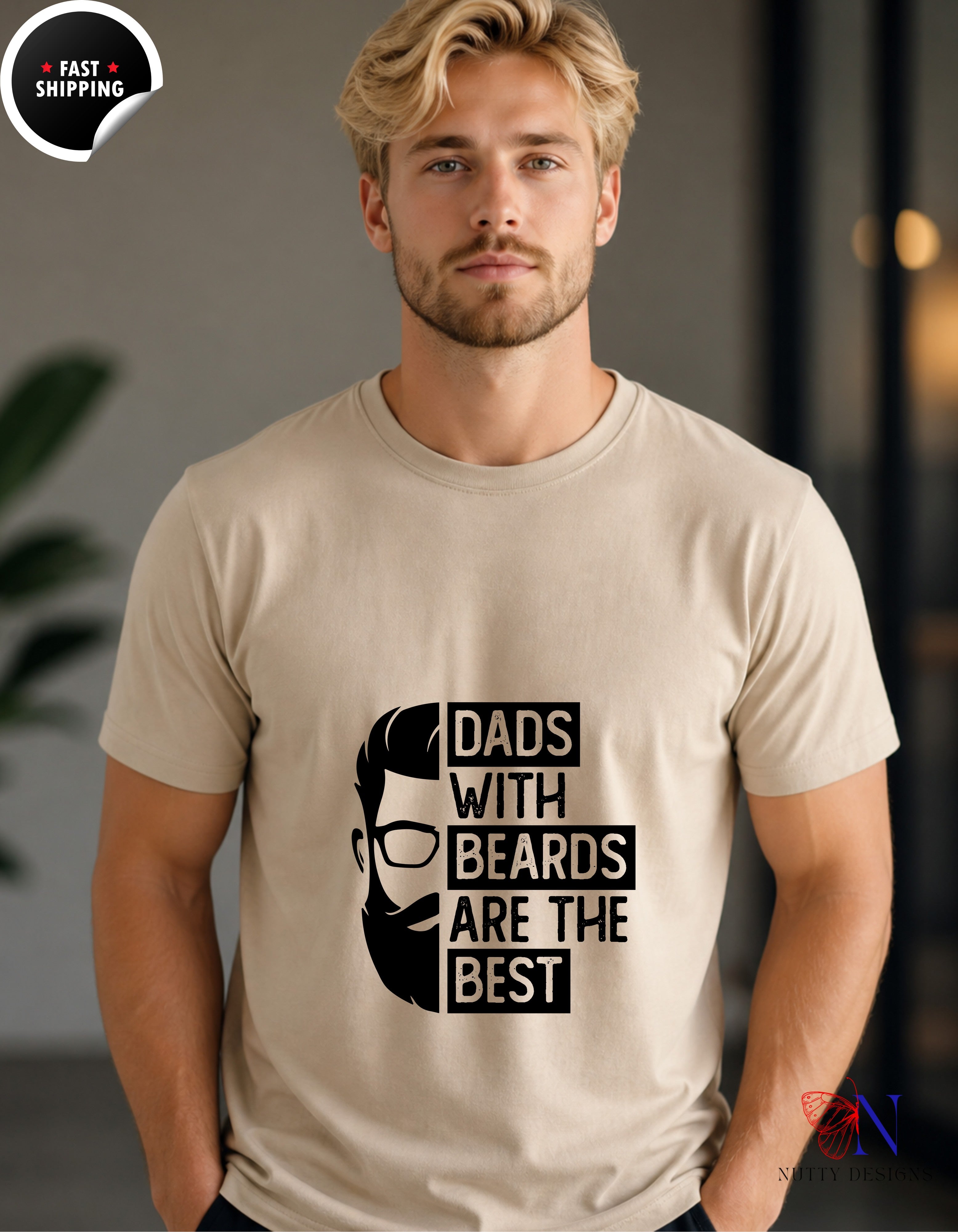 Dads with beards are the best T-Shirt - Funny Dad Gift