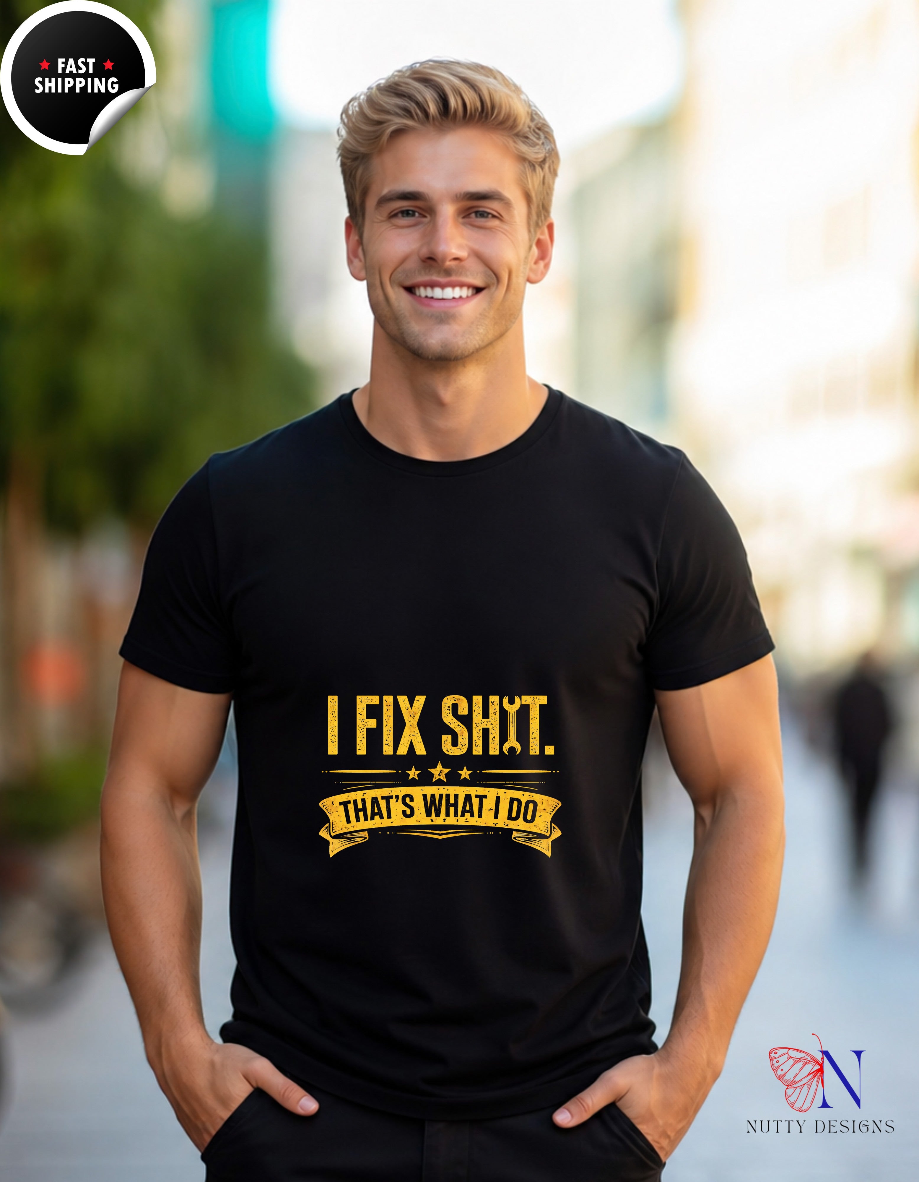 I Fix Shit T-Shirt - Funny Dad Gift