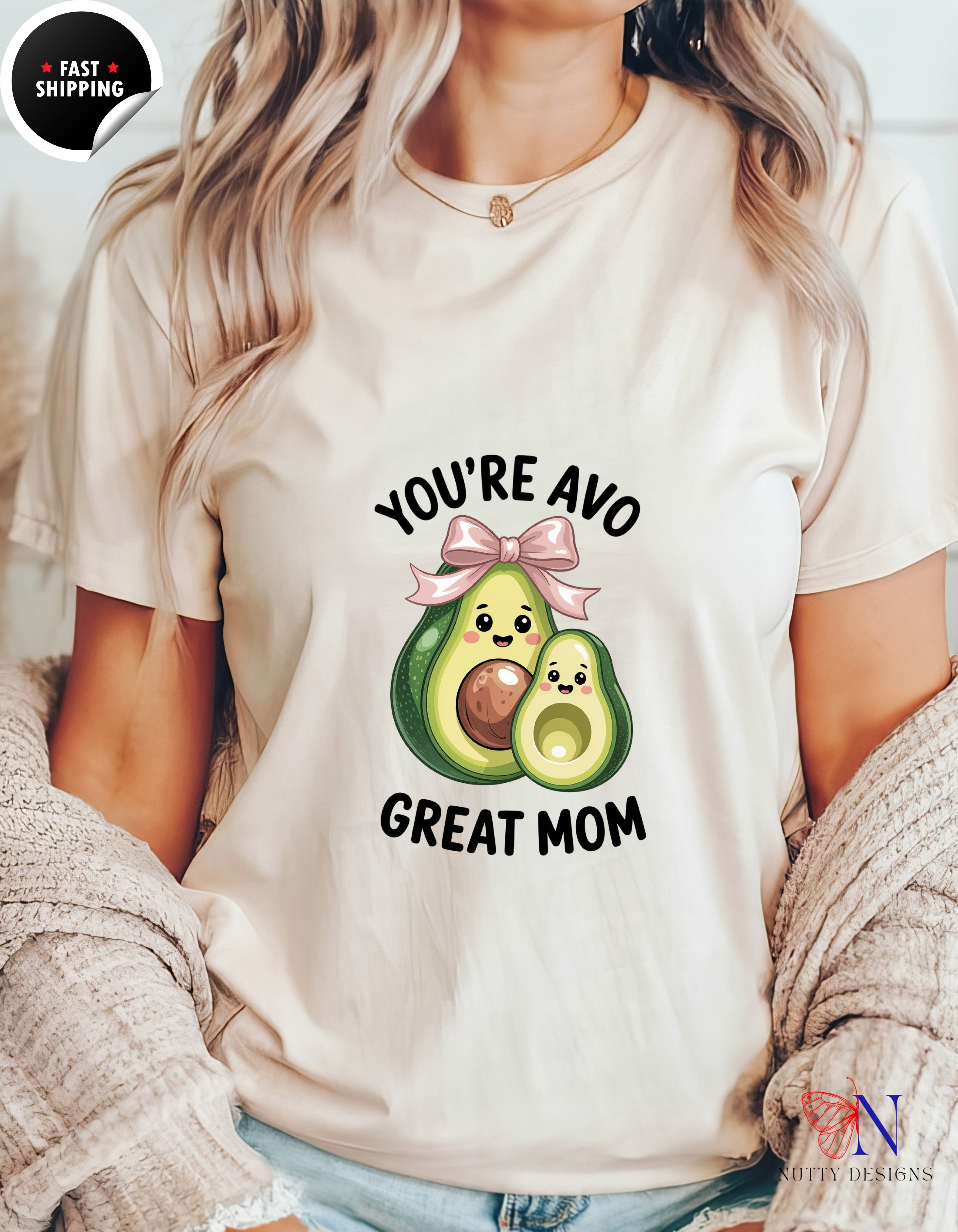 You're Avo Great Mom Avocado V2 t-shirt lifestyle mockup - Mother's Day gift