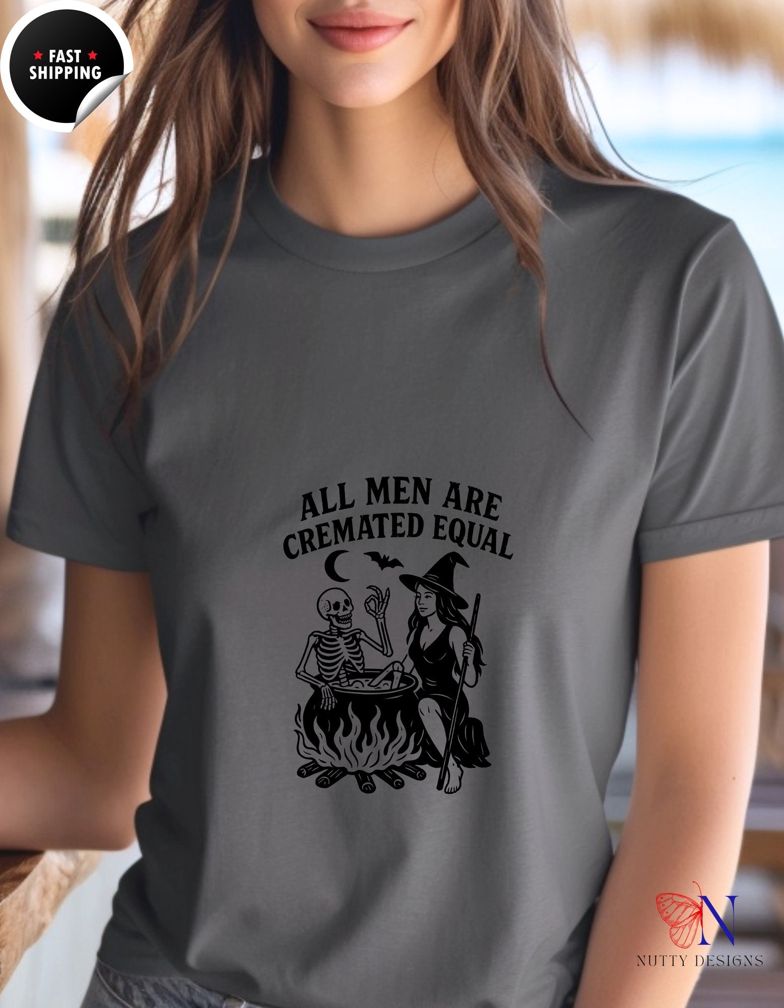 All Men Are Created Equal But Only The Finest Play Cricket | - Tees_Dark Grey W