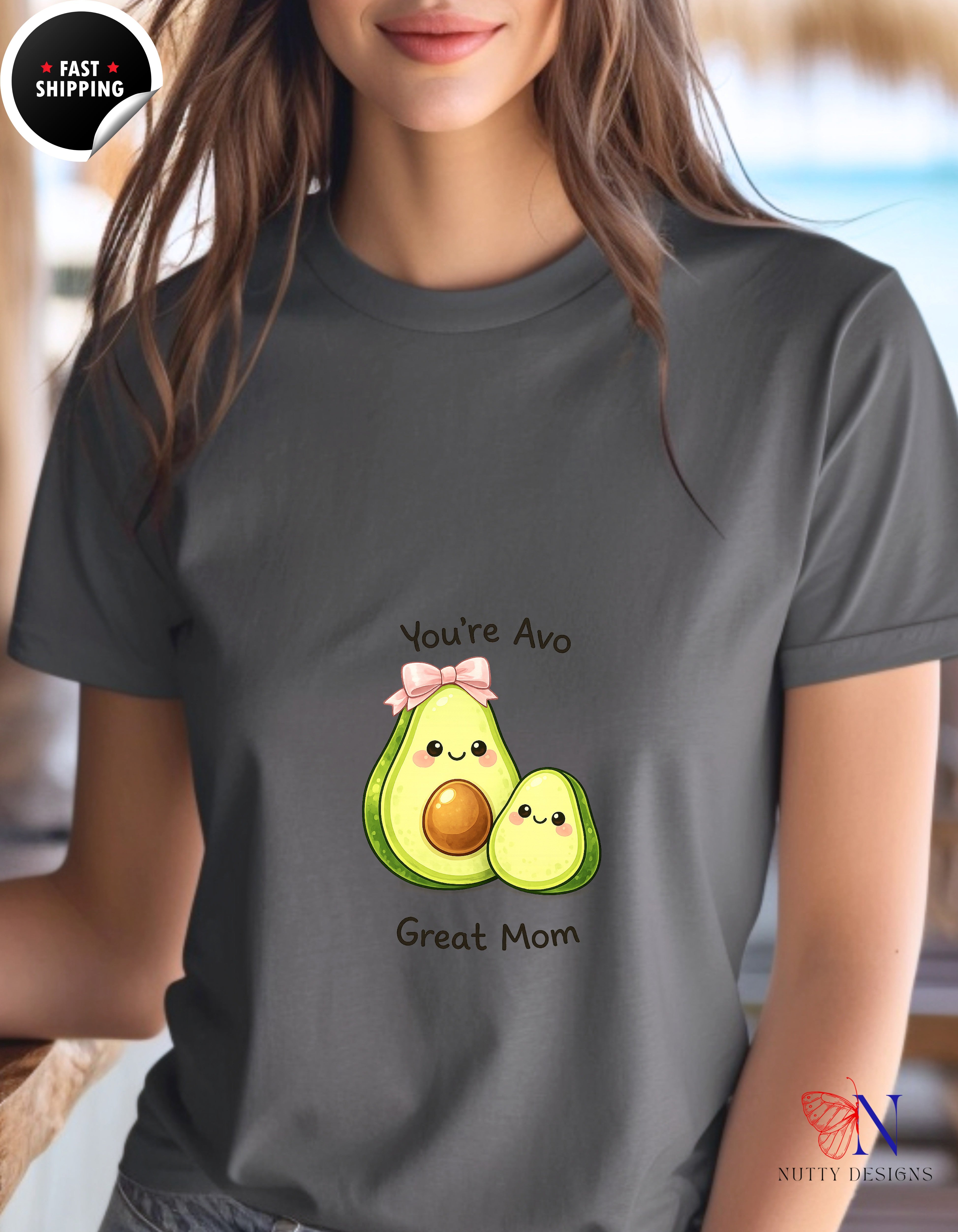 You're Avo Great Mom Avocado t-shirt lifestyle mockup - Mother's Day gift