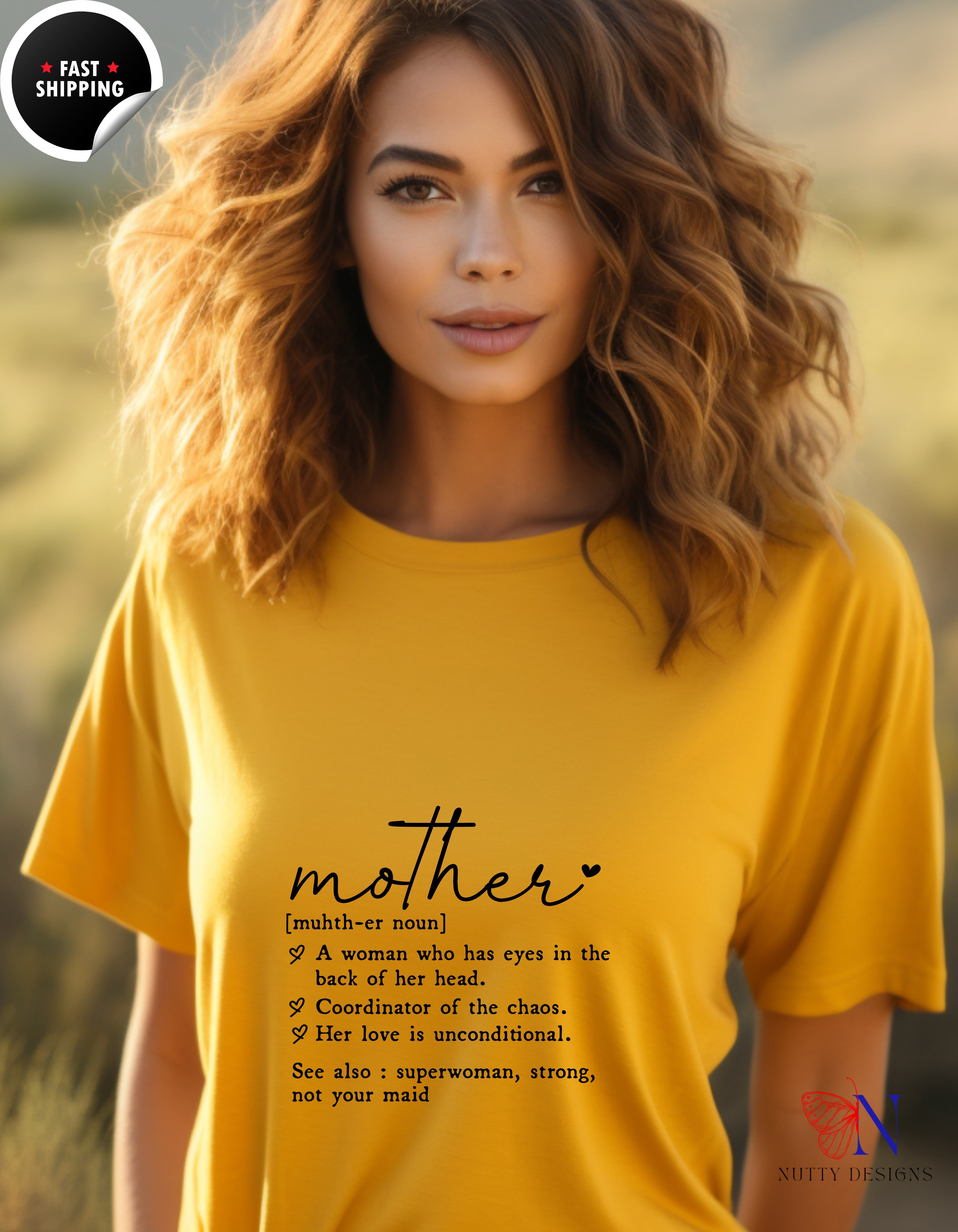 Mother Definition Dictionary t-shirt lifestyle mockup - Mother's Day gift