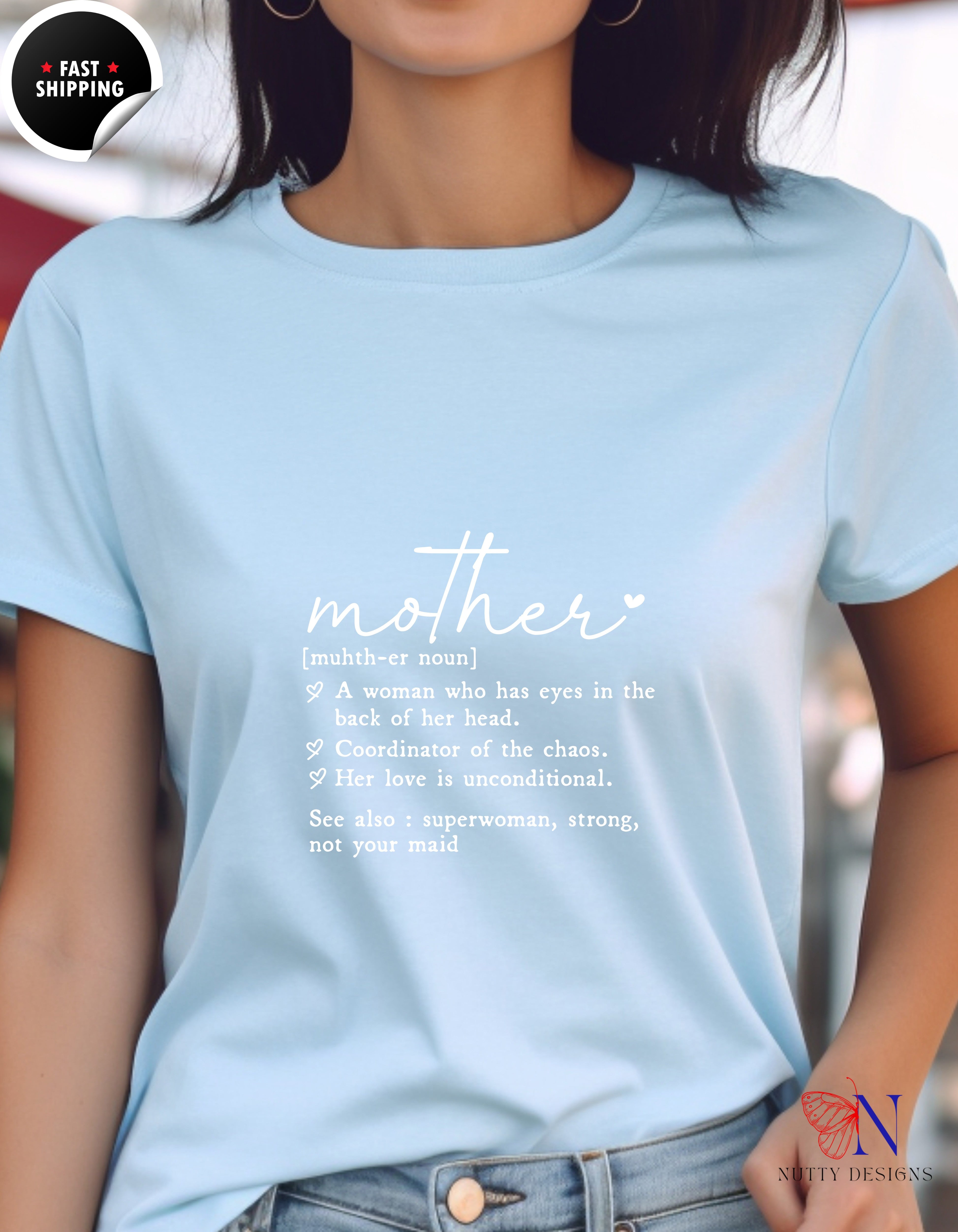 Mother Definition Dictionary t-shirt lifestyle mockup - Mother's Day gift
