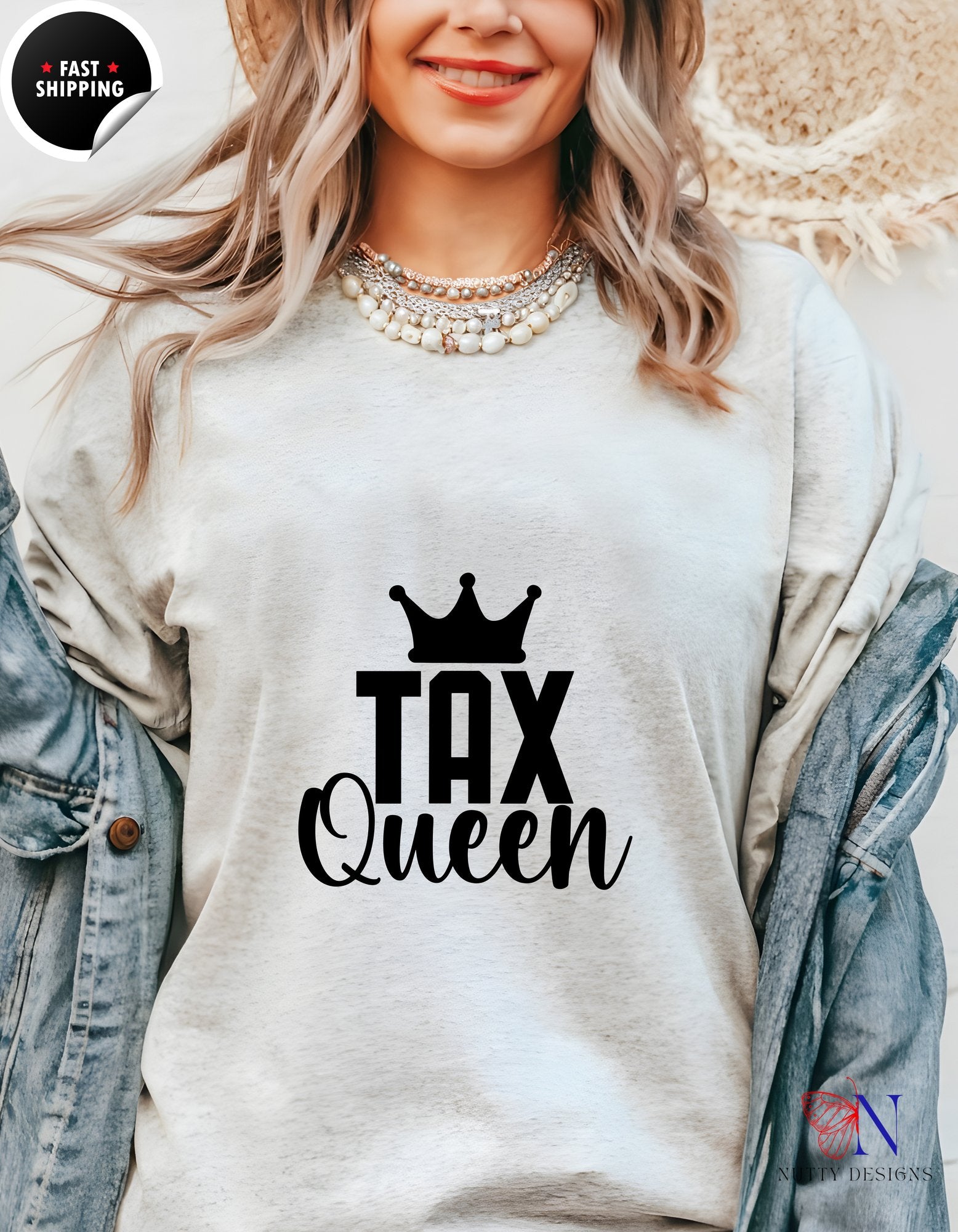 What The FICA, Funny Accounting, CPA, Tax Preparer T-Shirt F - Tees_Light Gray W