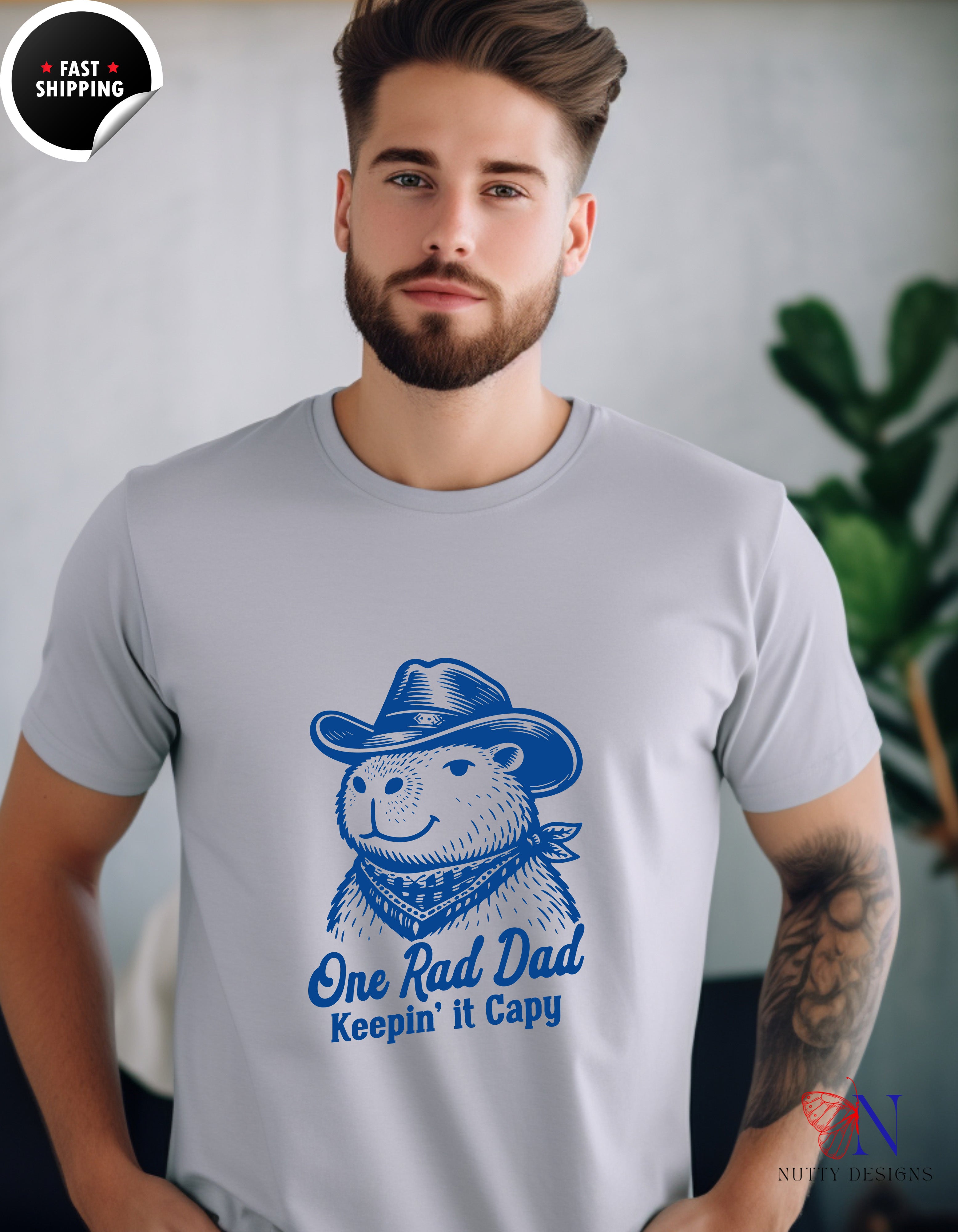 One Rad Dad Keepin It Capy T-Shirt - Funny Dad Gift