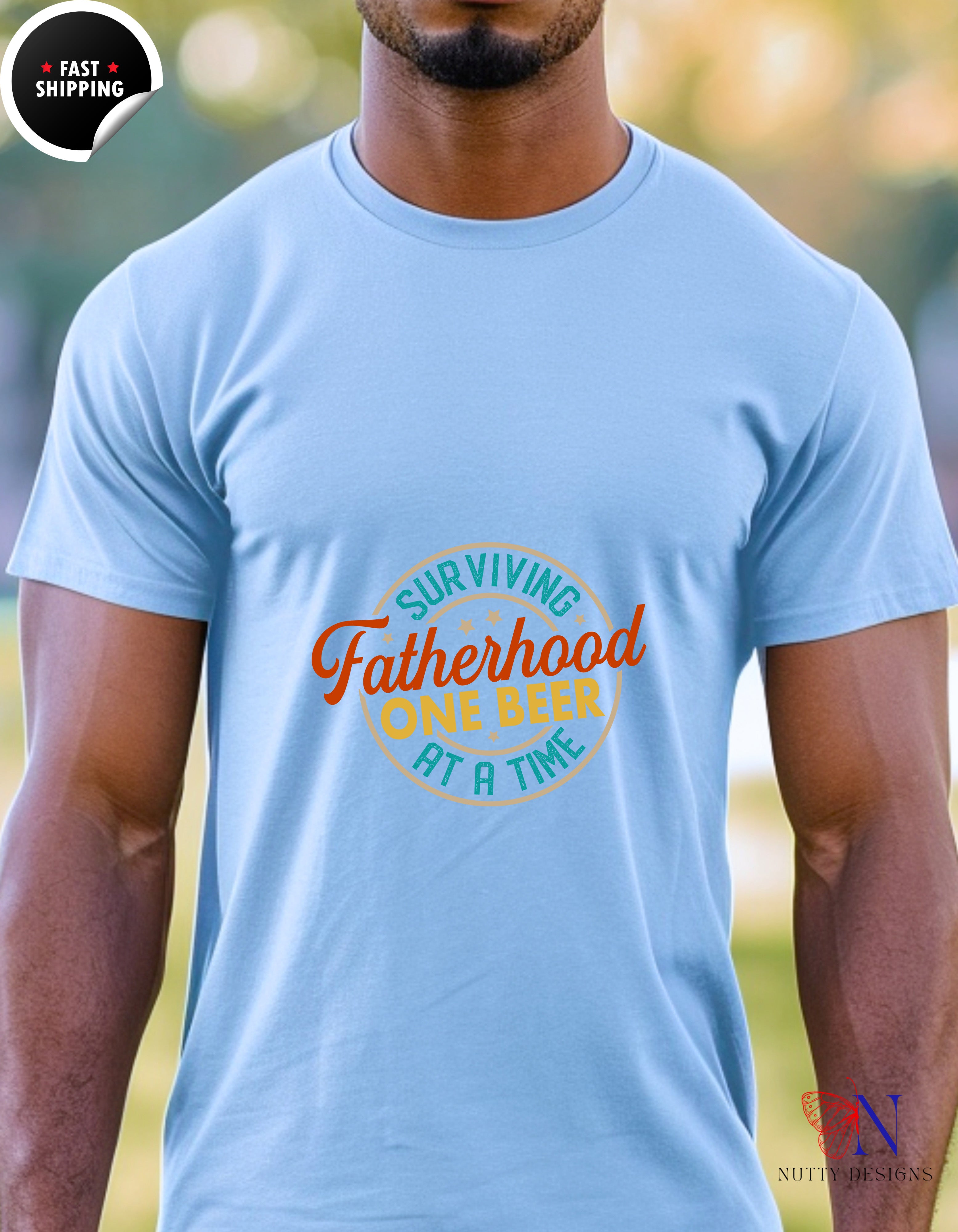 Surviving Fatherhood One Beer at a Time T-Shirt - Funny Dad Gift