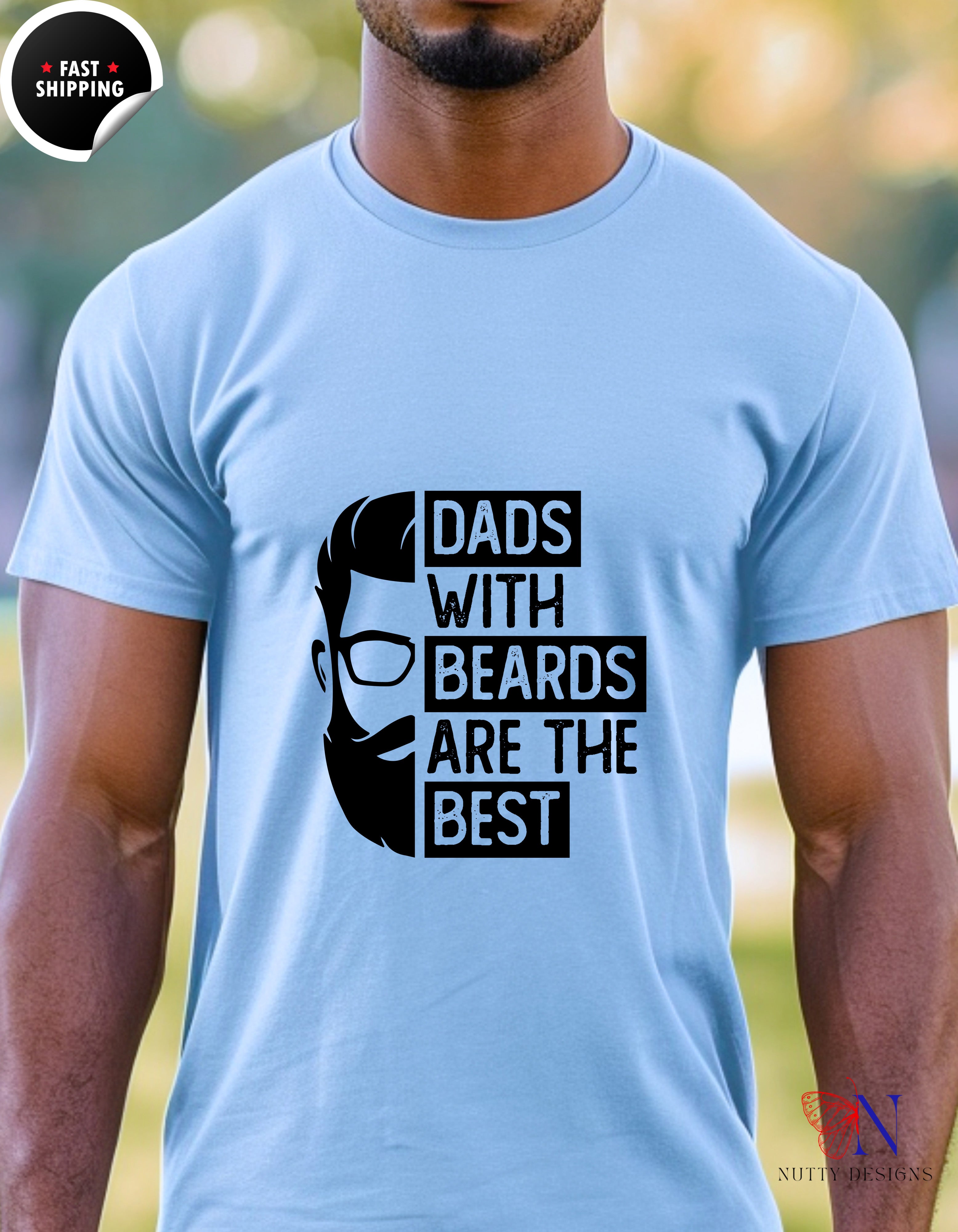 Dads with beards are the best T-Shirt - Funny Dad Gift