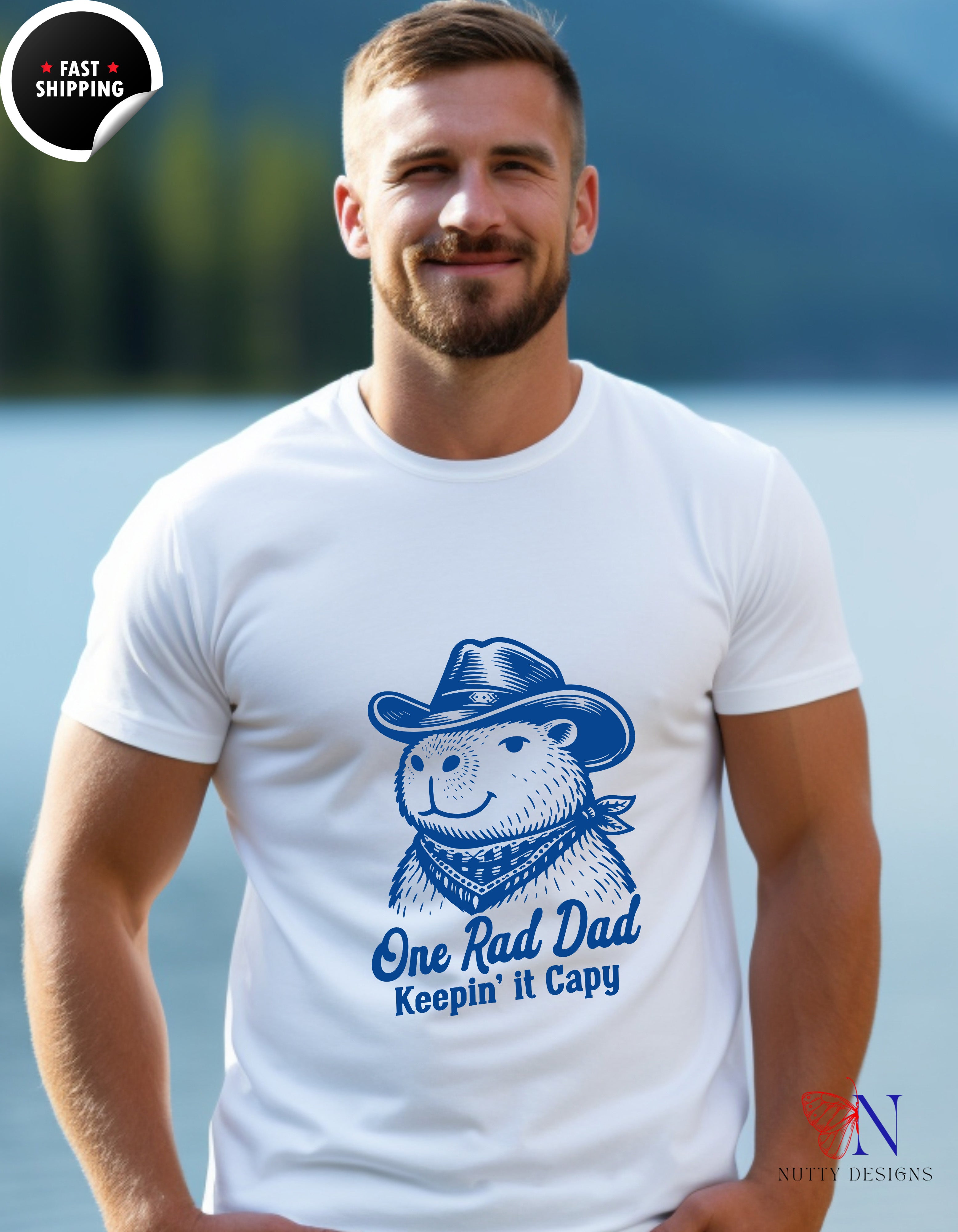 One Rad Dad Keepin It Capy T-Shirt - Funny Dad Gift