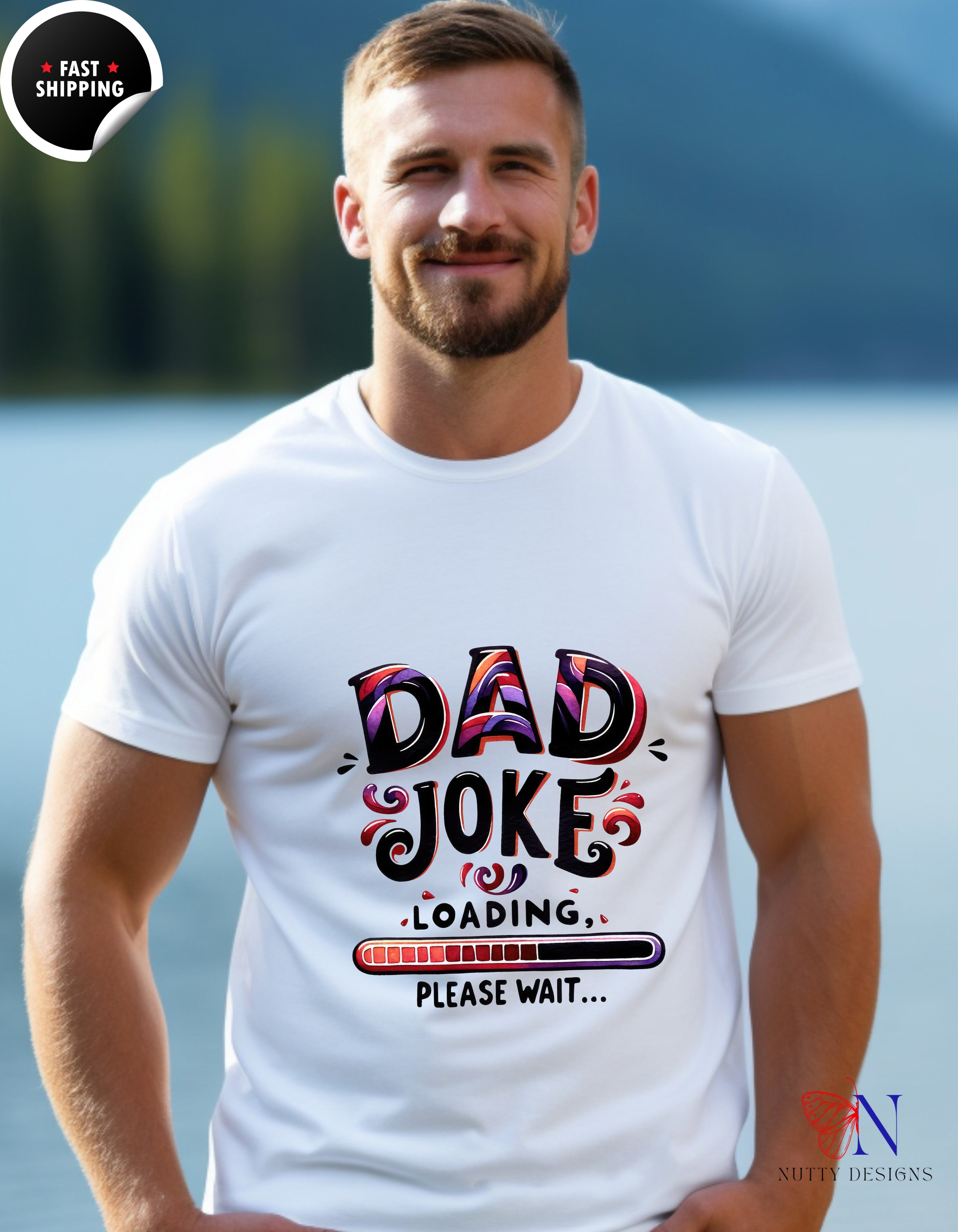 Dad Joke Loading Father's Day T-Shirt - Funny Dad Gift - Unisex Tee
