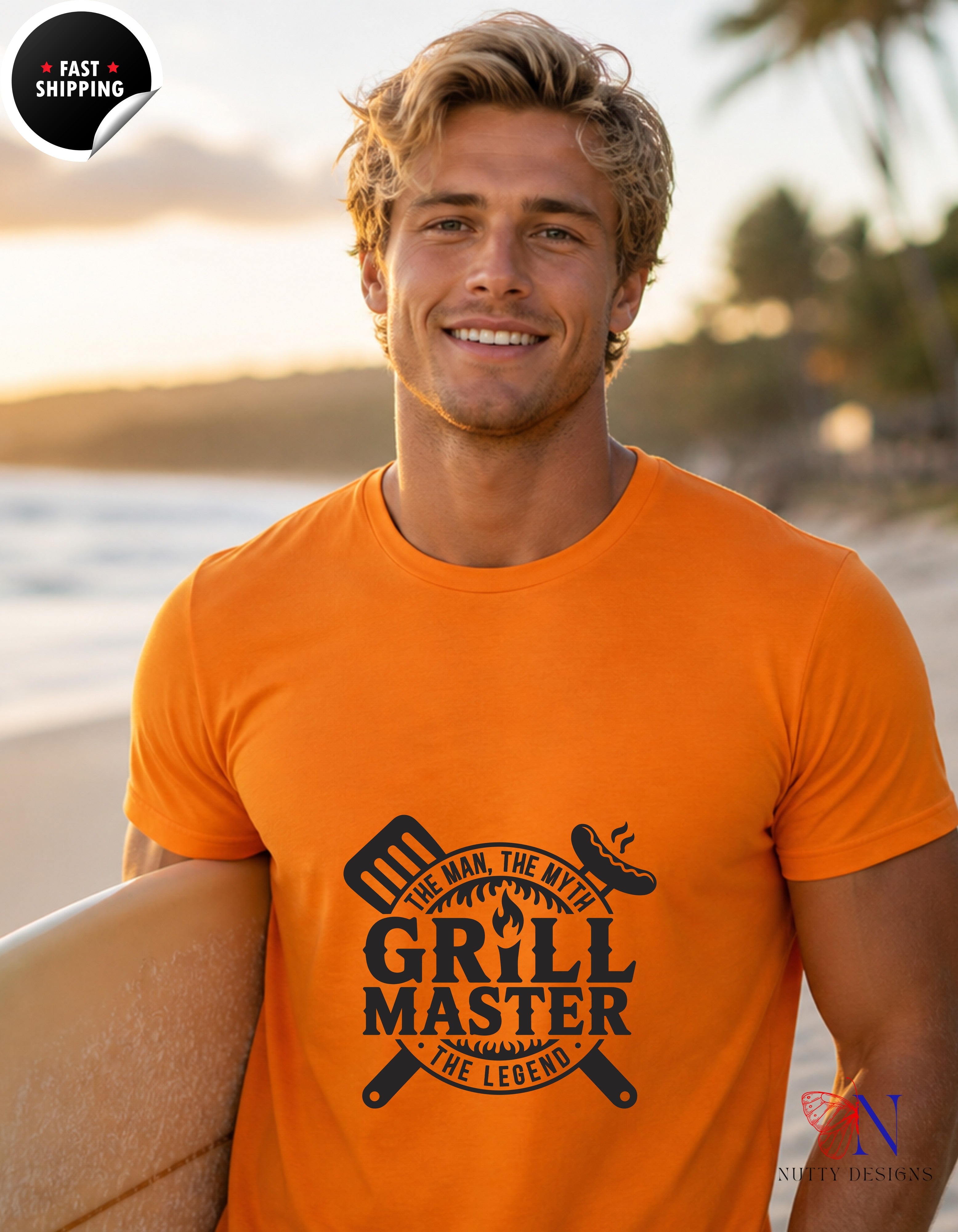 Grill Master Father's Day T-Shirt - Funny Dad Gift - Unisex Tee