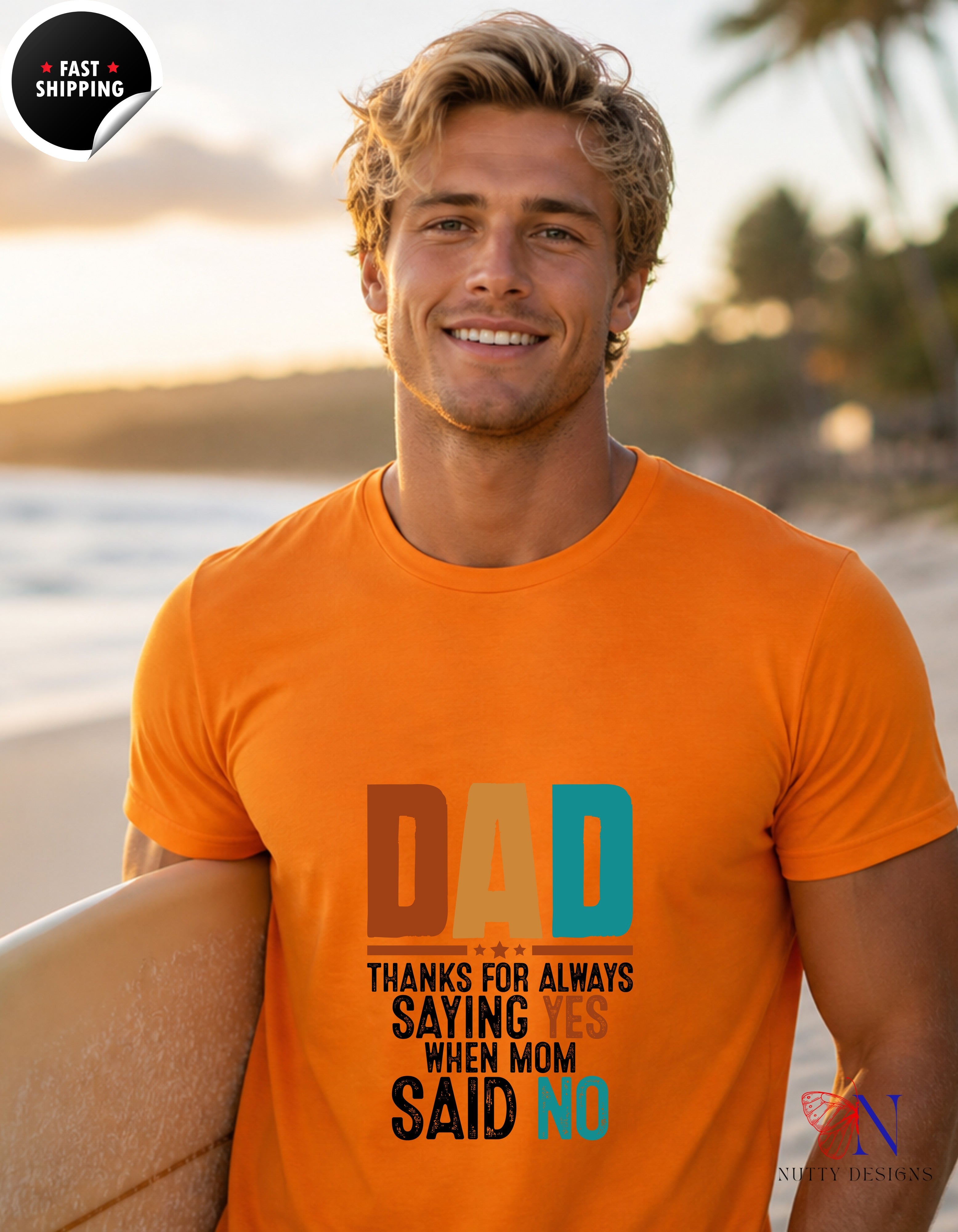 Dad thanks for always saying yes when mom said no - Dad T-Shirt