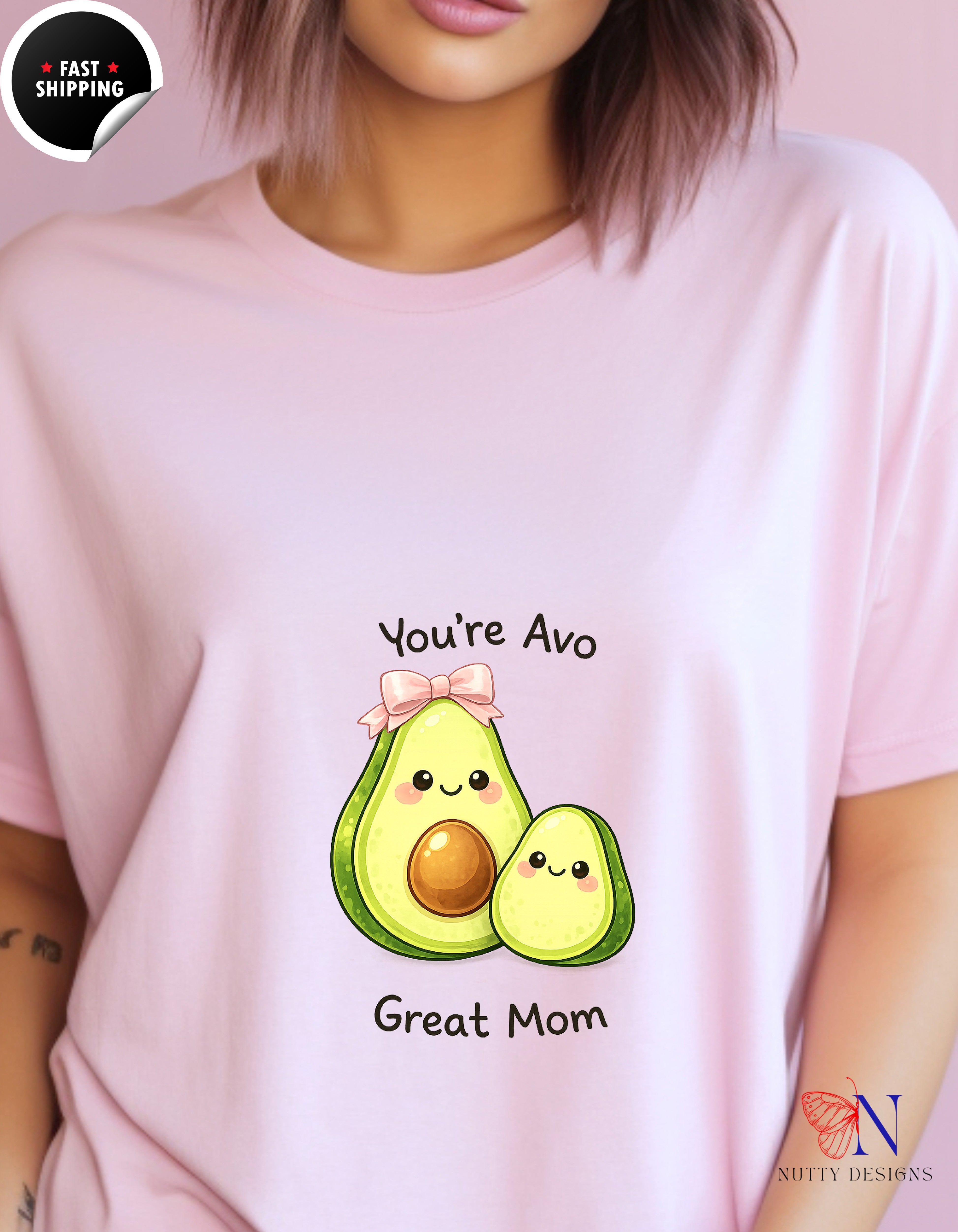 You're Avo Great Mom Avocado t-shirt lifestyle mockup - Mother's Day gift