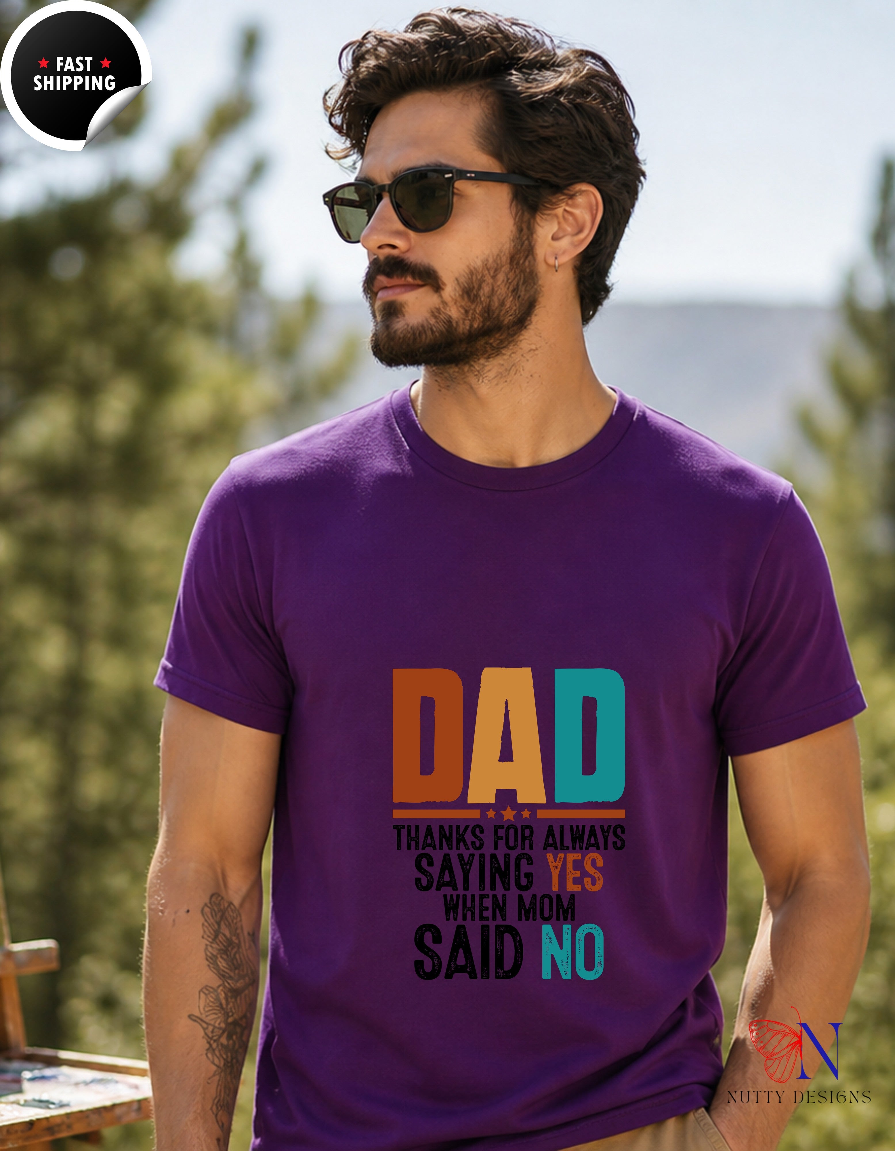 Dad thanks for always saying yes when mom said no - Dad T-Shirt