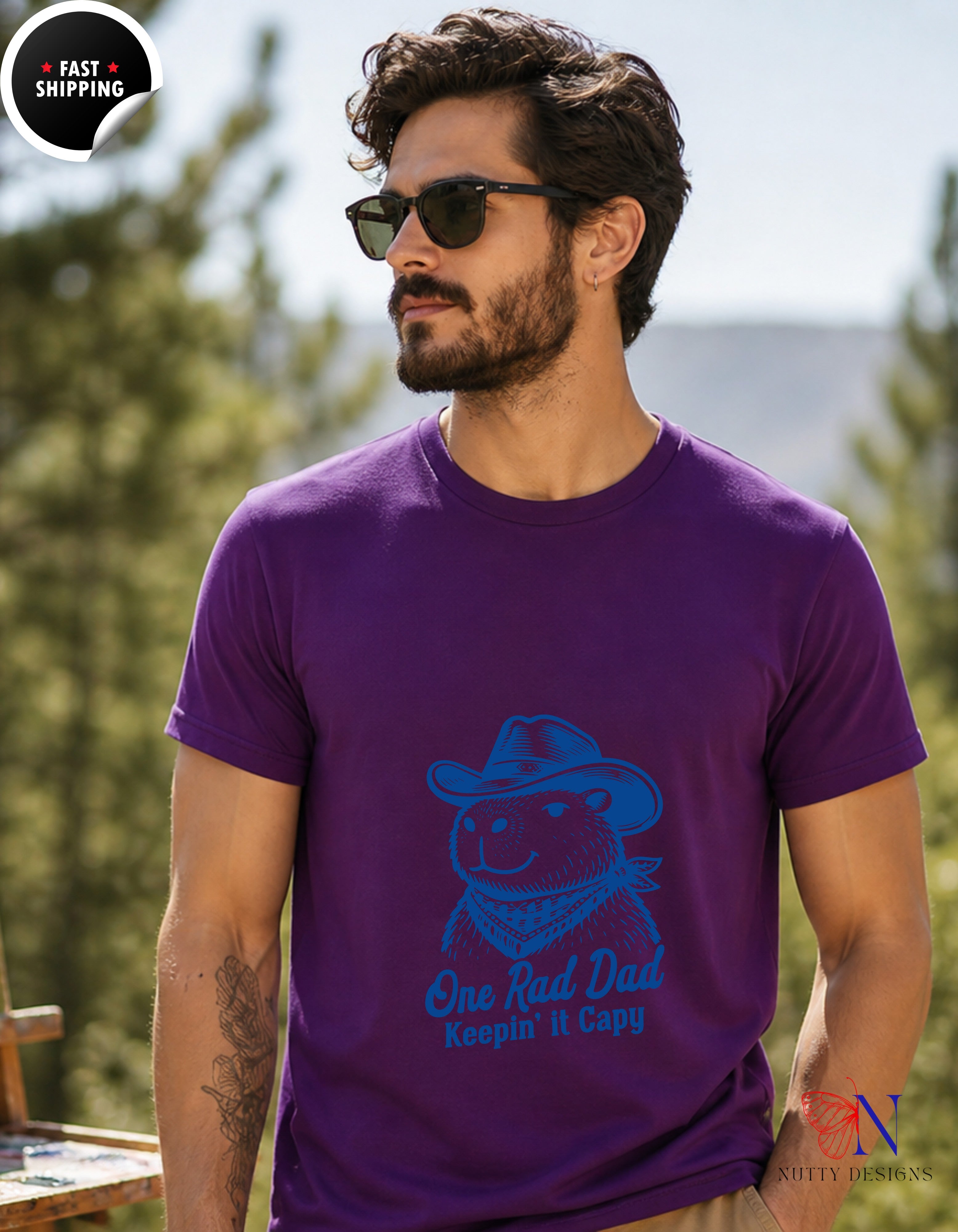 One Rad Dad Keepin It Capy T-Shirt - Funny Dad Gift