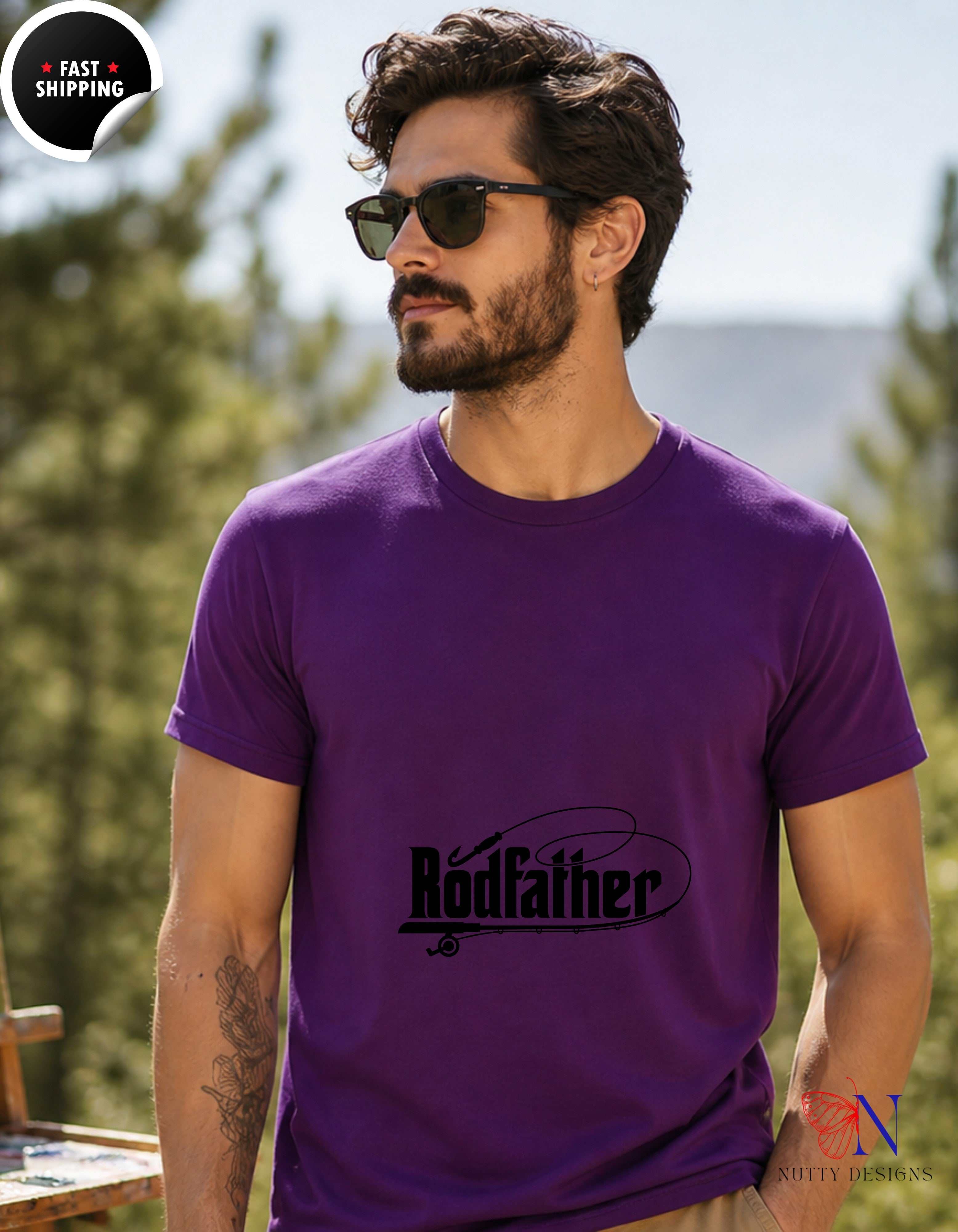 The Rodfather T-Shirt - Funny Dad Gift