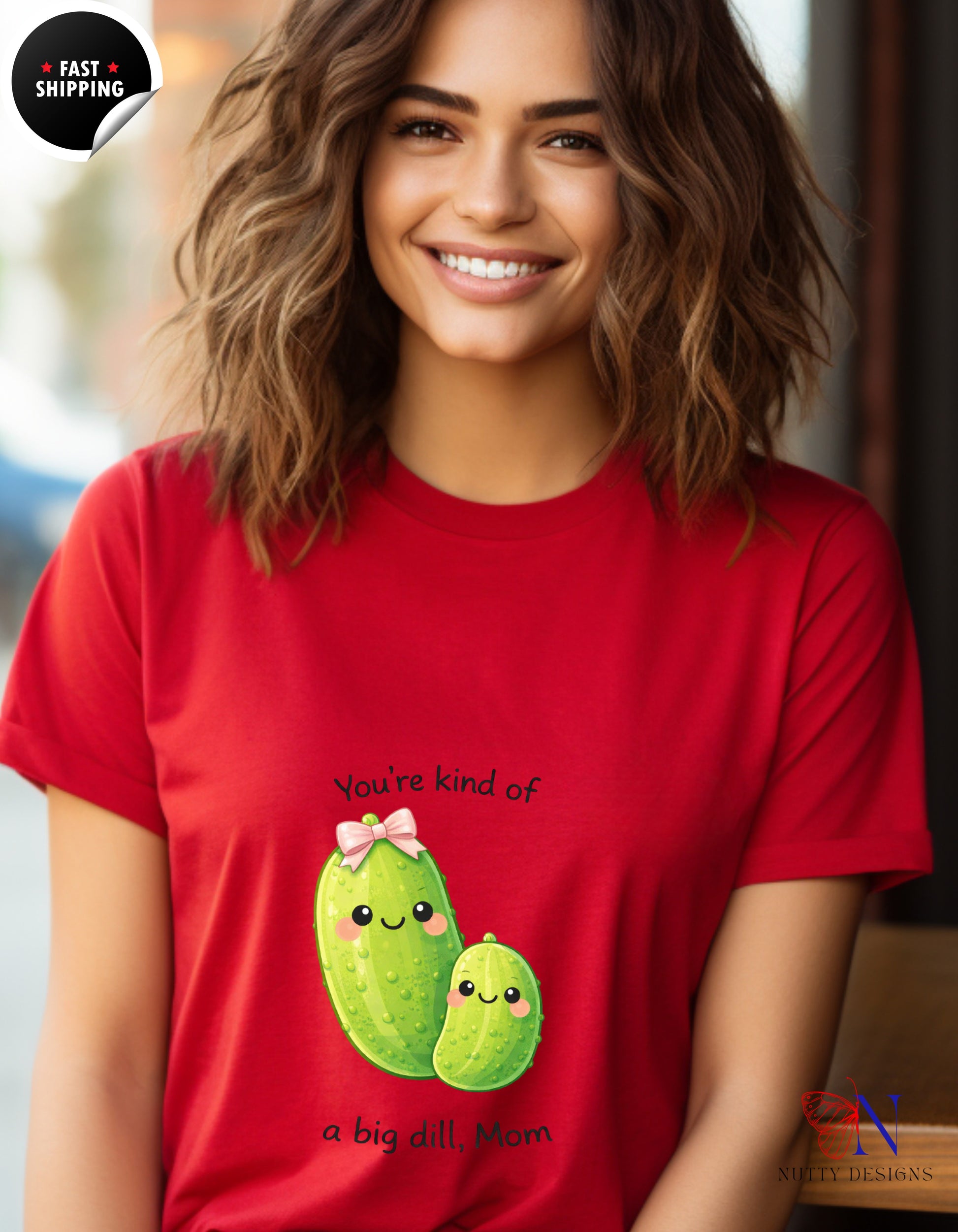 You're Kind Of A Big Dill Mom Pickle t-shirt lifestyle mockup - Mother's Day gift
