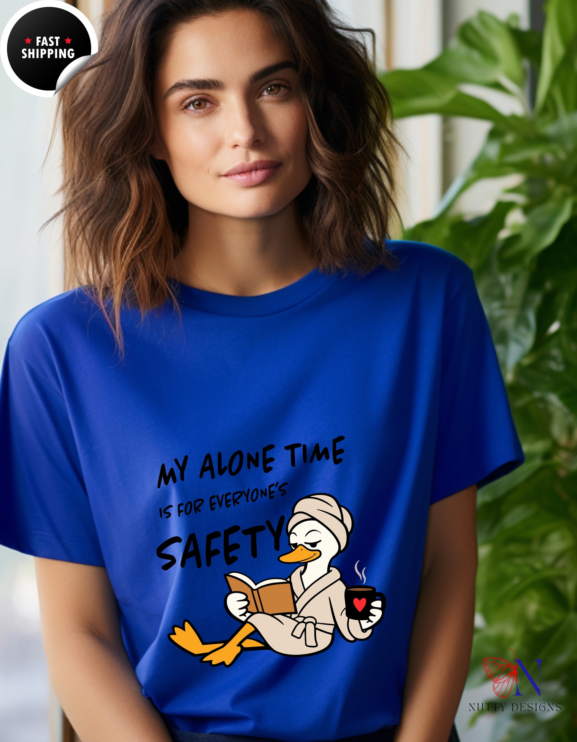 My Alone Time Is For Everyone's Safety Mom Goose t-shirt lifestyle mockup - Mother's Day gift