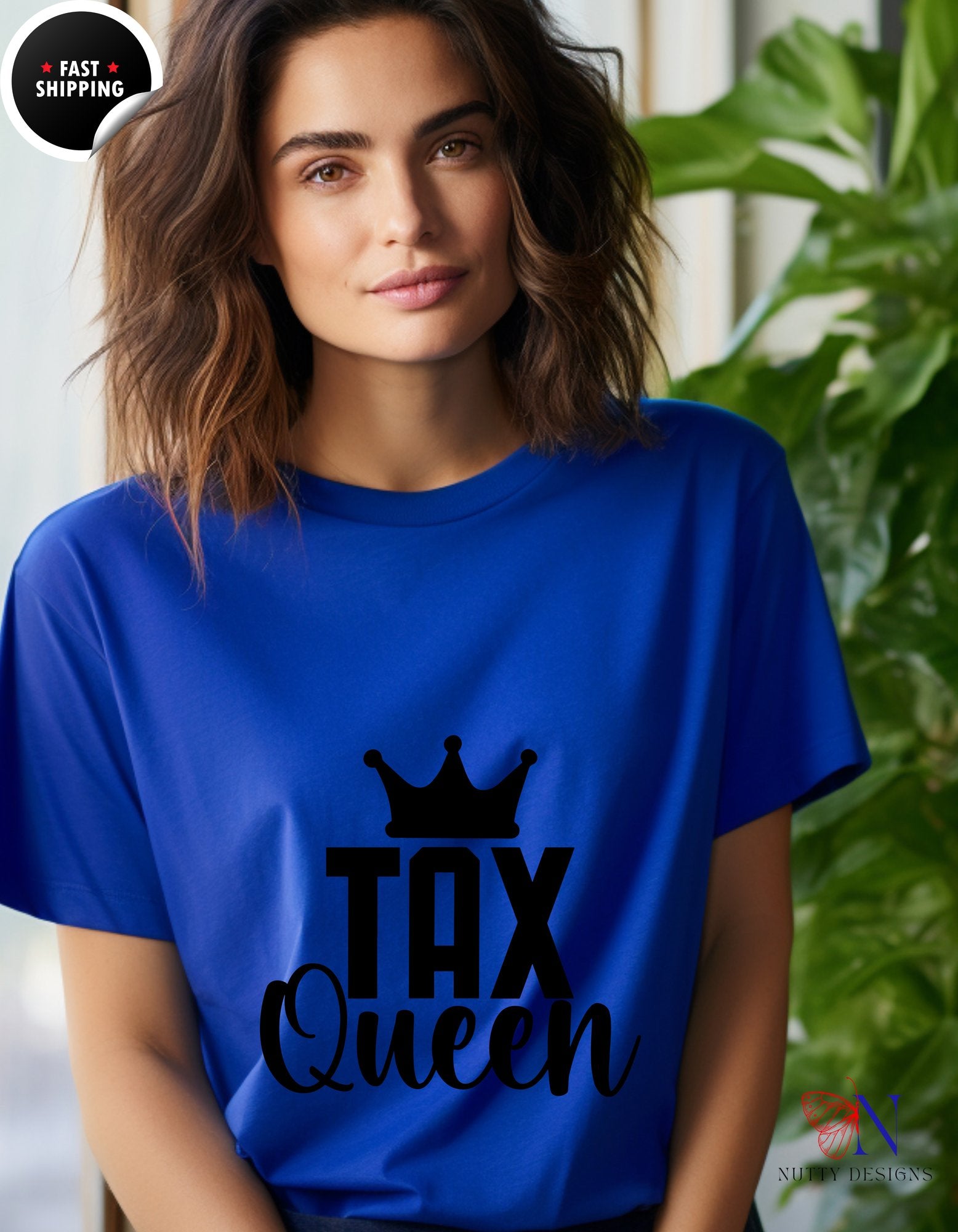 What The FICA, Funny Accounting, CPA, Tax Preparer T-Shirt F - Tees_Royal Blue W