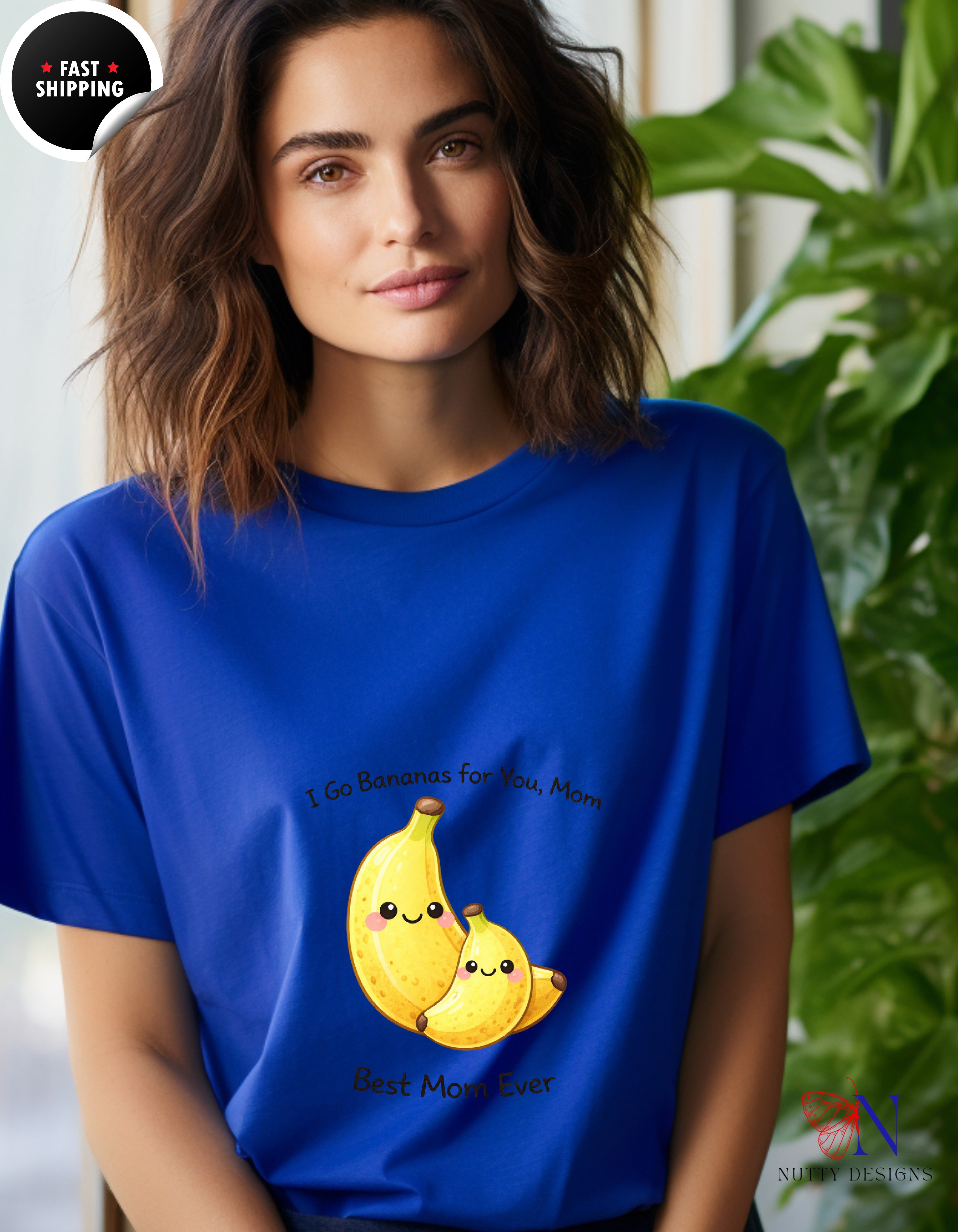 I Go Bananas For You Mom Best Mom Ever t-shirt lifestyle mockup - Mother's Day gift