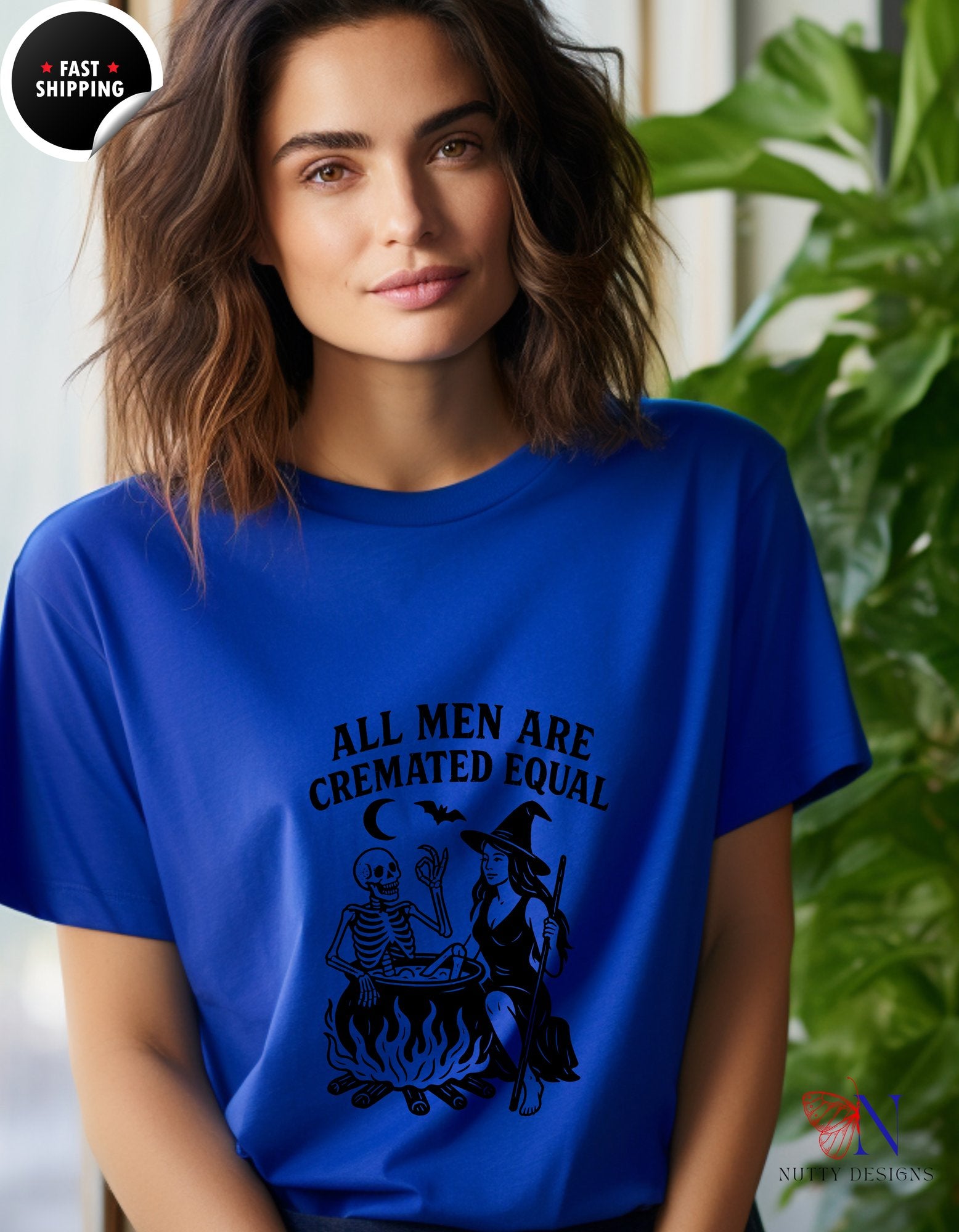 All Men Are Created Equal But Only The Finest Play Cricket | - Tees_Royal Blue W