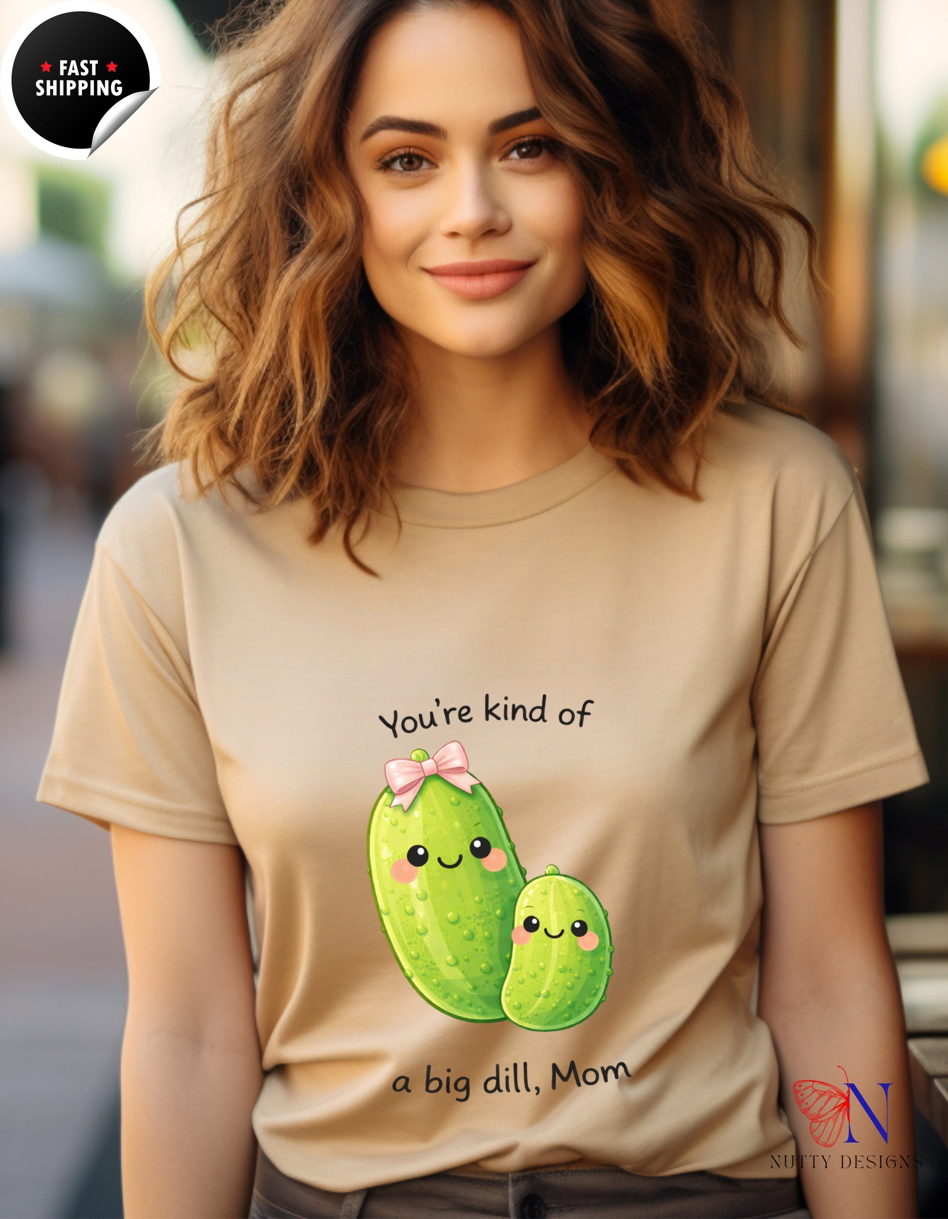 You're Kind Of A Big Dill Mom Pickle t-shirt lifestyle mockup - Mother's Day gift
