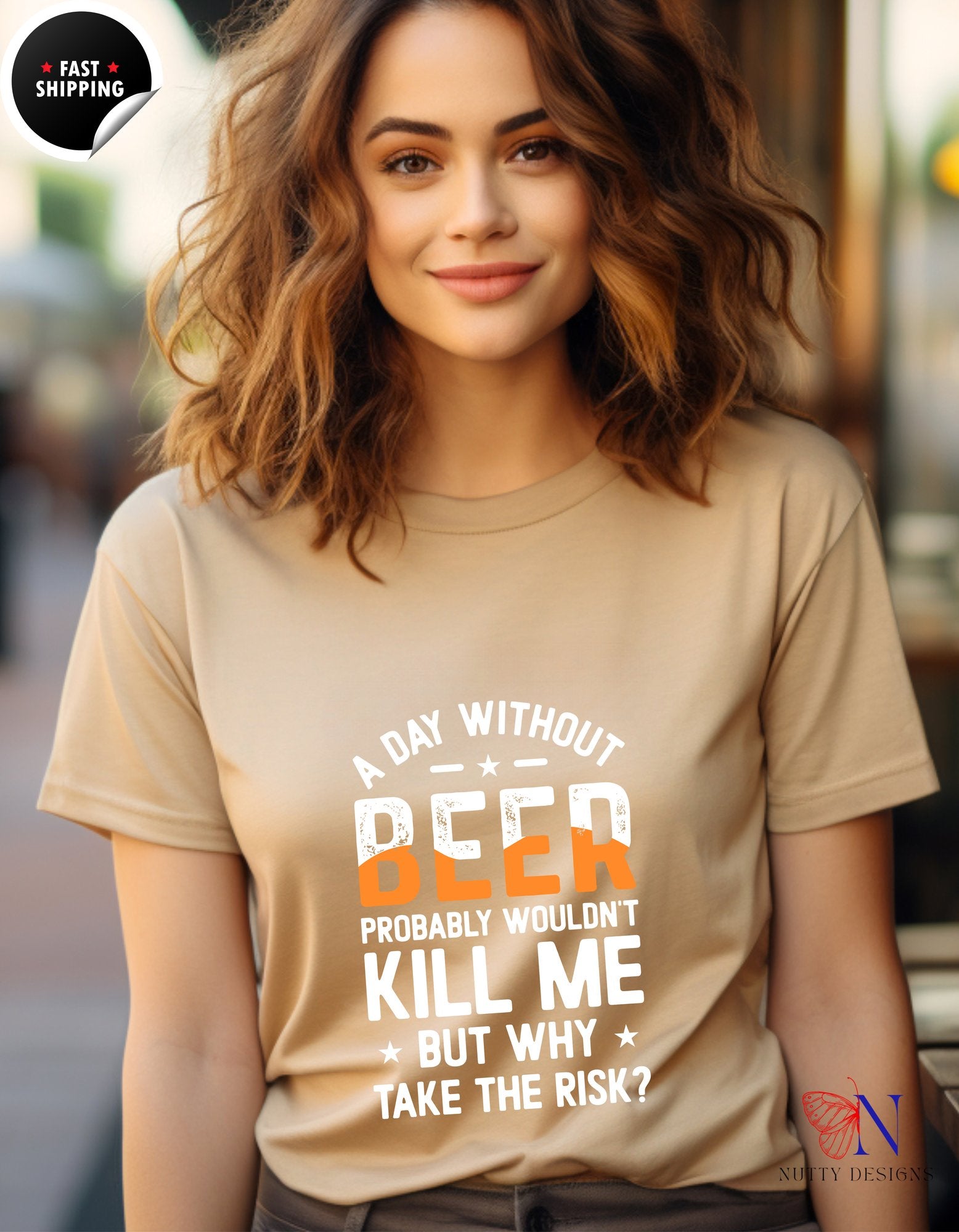 Beer Lover T-Shirt, Funny Day-Ending Beer Drinking Tee - Tees_Sand F