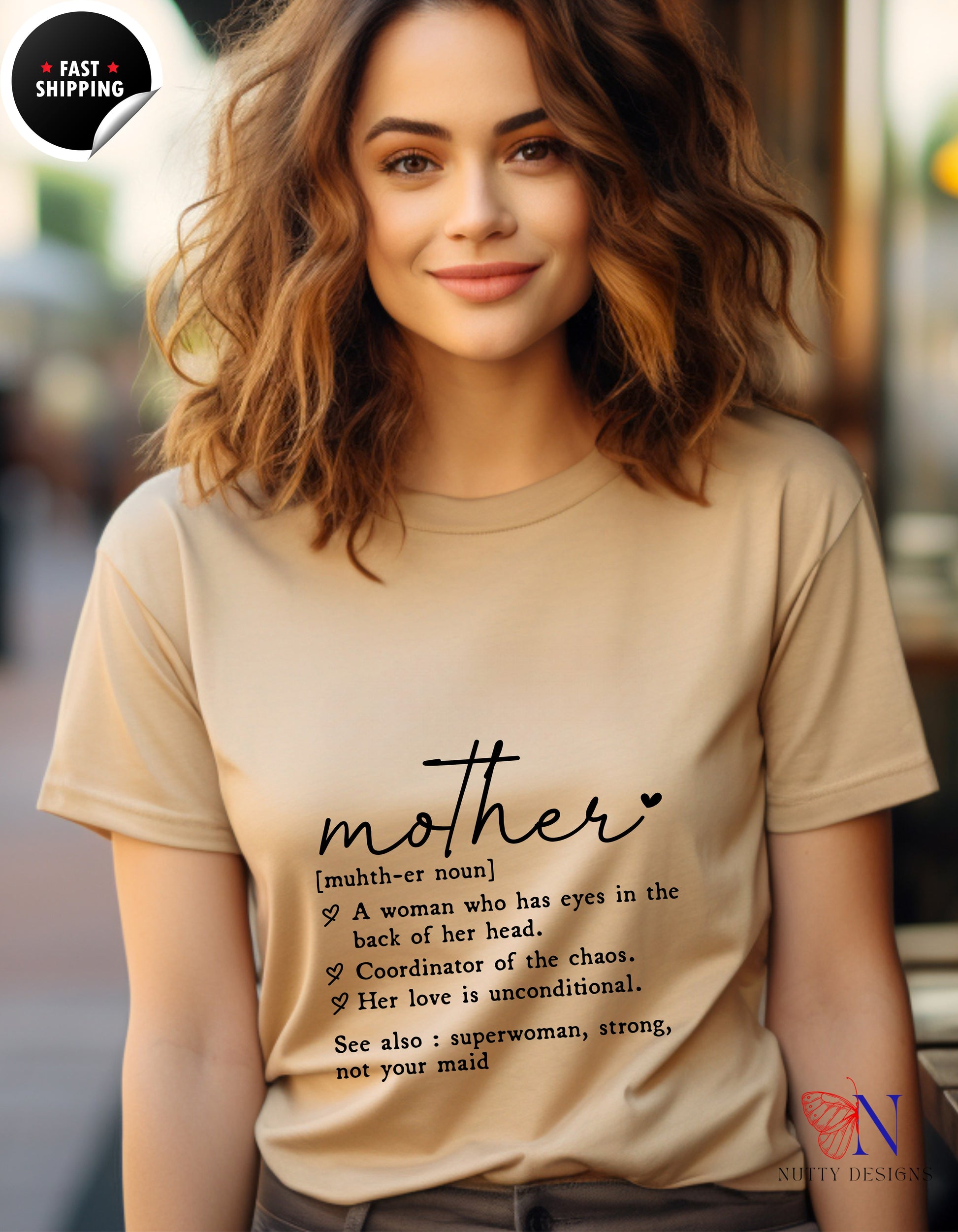 Mother Definition Dictionary t-shirt lifestyle mockup - Mother's Day gift