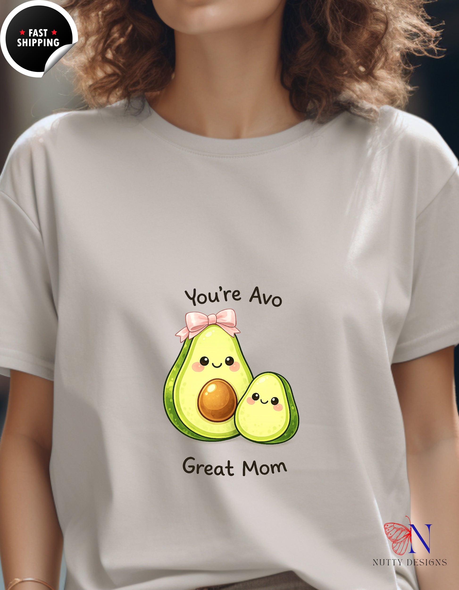 You're Avo Great Mom Avocado t-shirt lifestyle mockup - Mother's Day gift