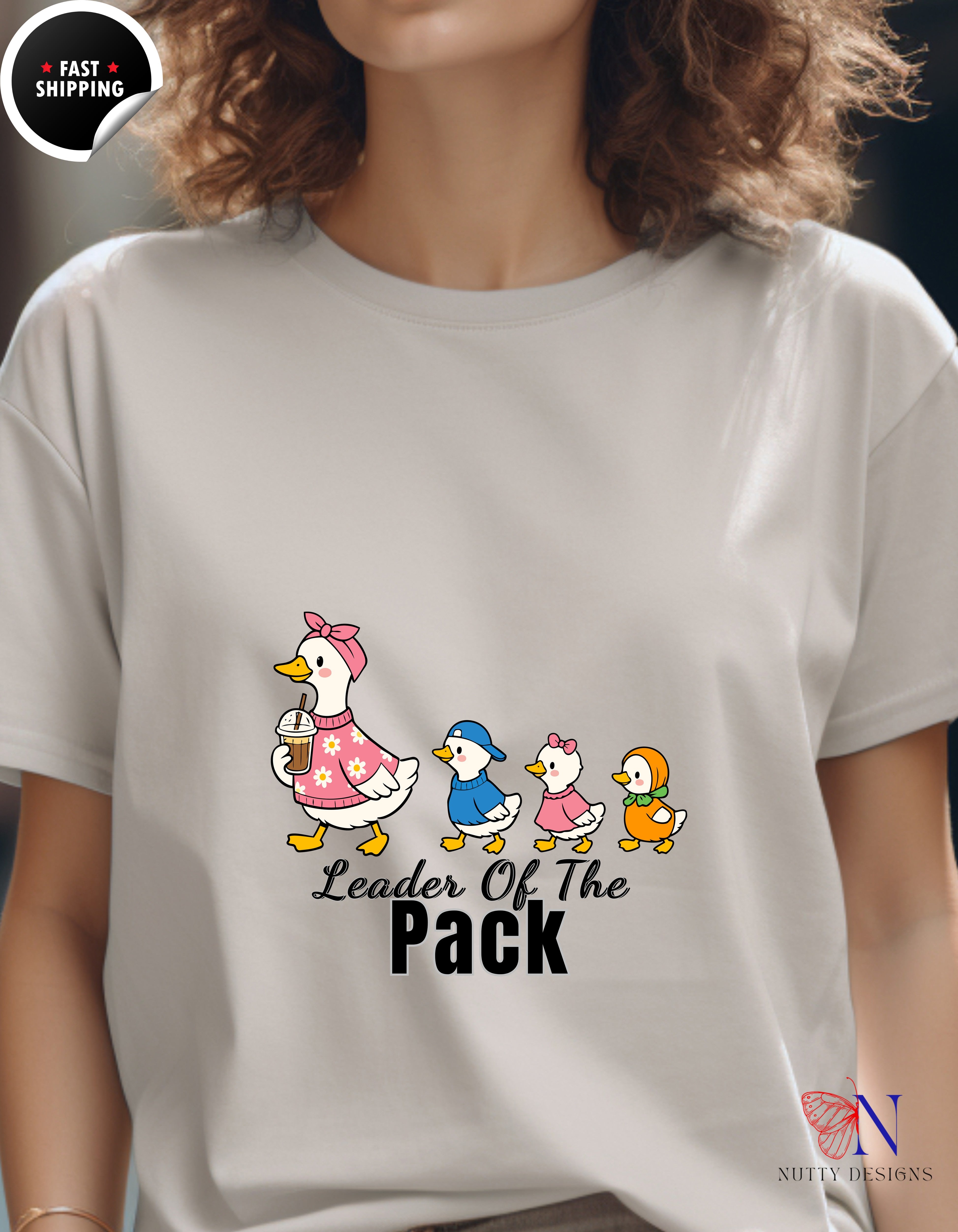 Leader Of The Pack Mama Duck t-shirt lifestyle mockup - Mother's Day gift