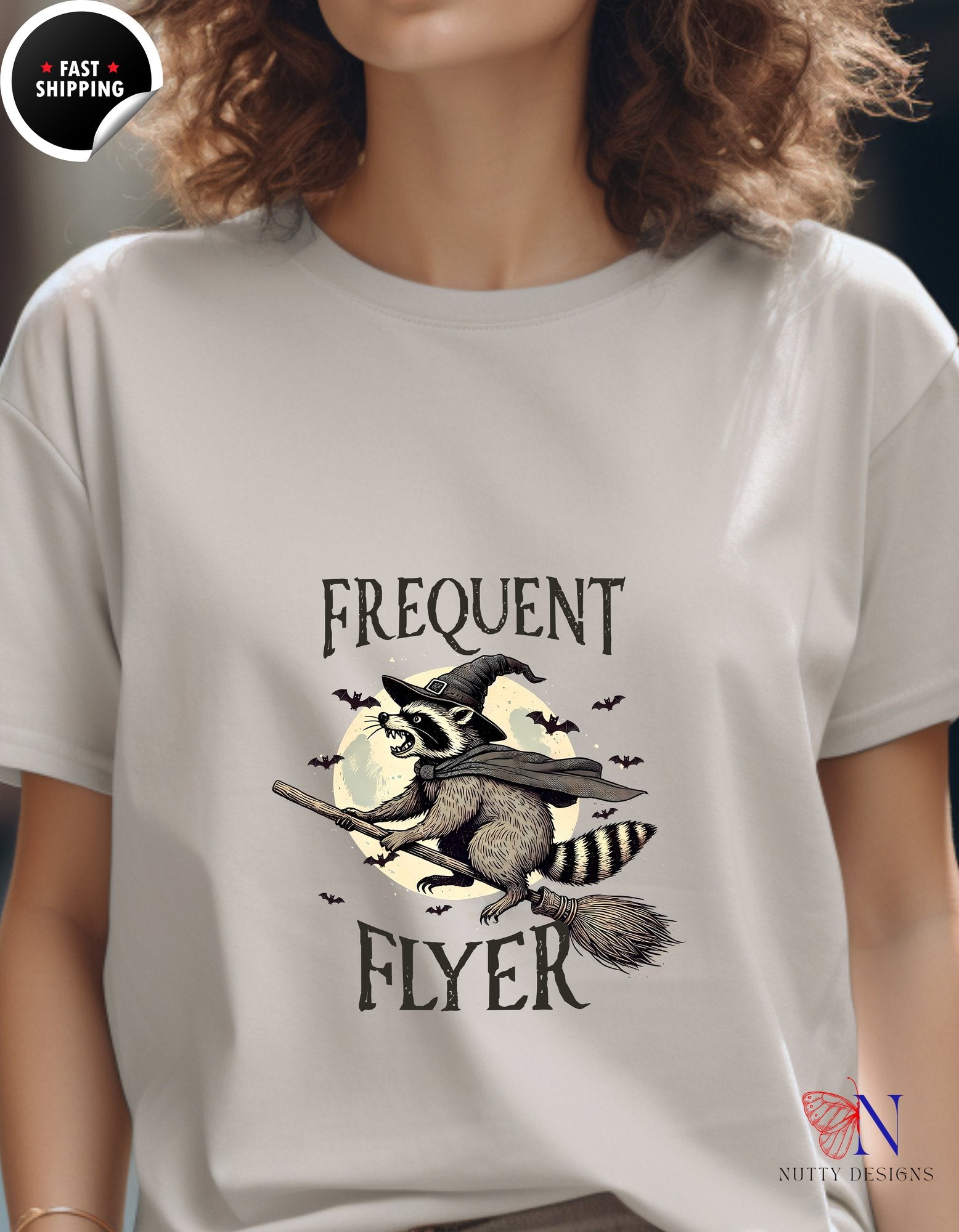FREQUENT FLYER T-Shirt, Wanderlust Shirt, Adventure Tee, Tra - Tees_Sand W