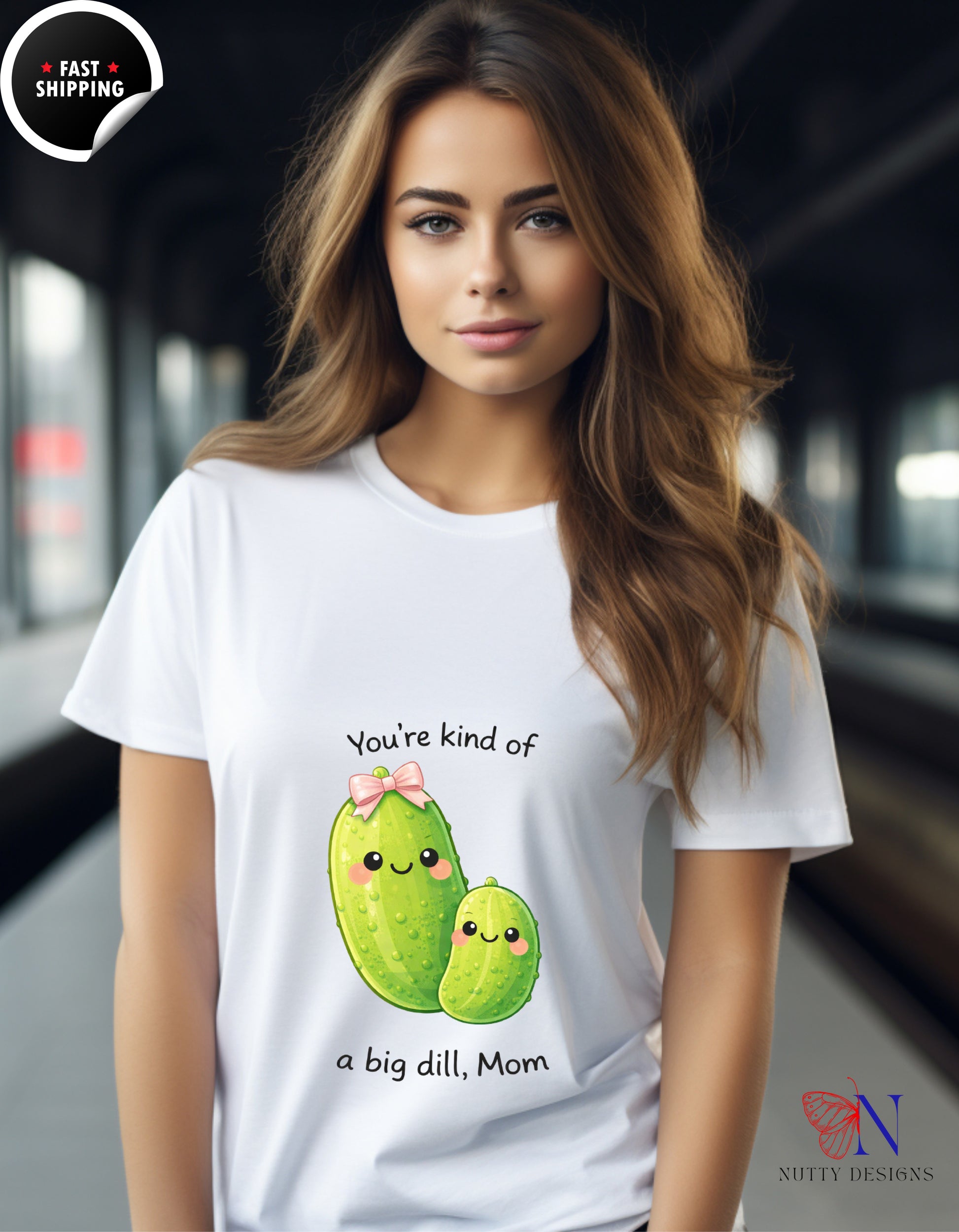 You're Kind Of A Big Dill Mom Pickle t-shirt lifestyle mockup - Mother's Day gift