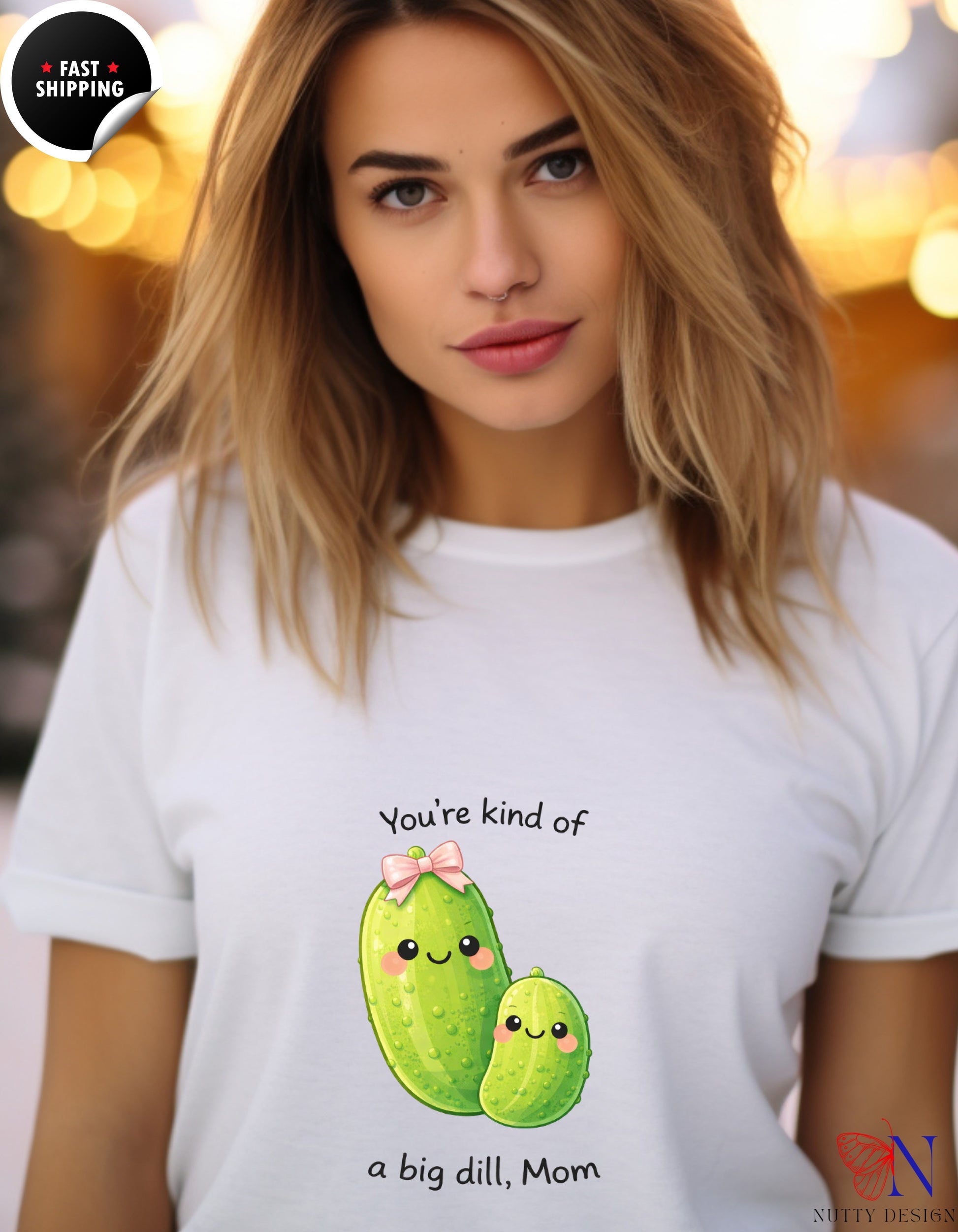 You're Kind Of A Big Dill Mom Pickle t-shirt lifestyle mockup - Mother's Day gift