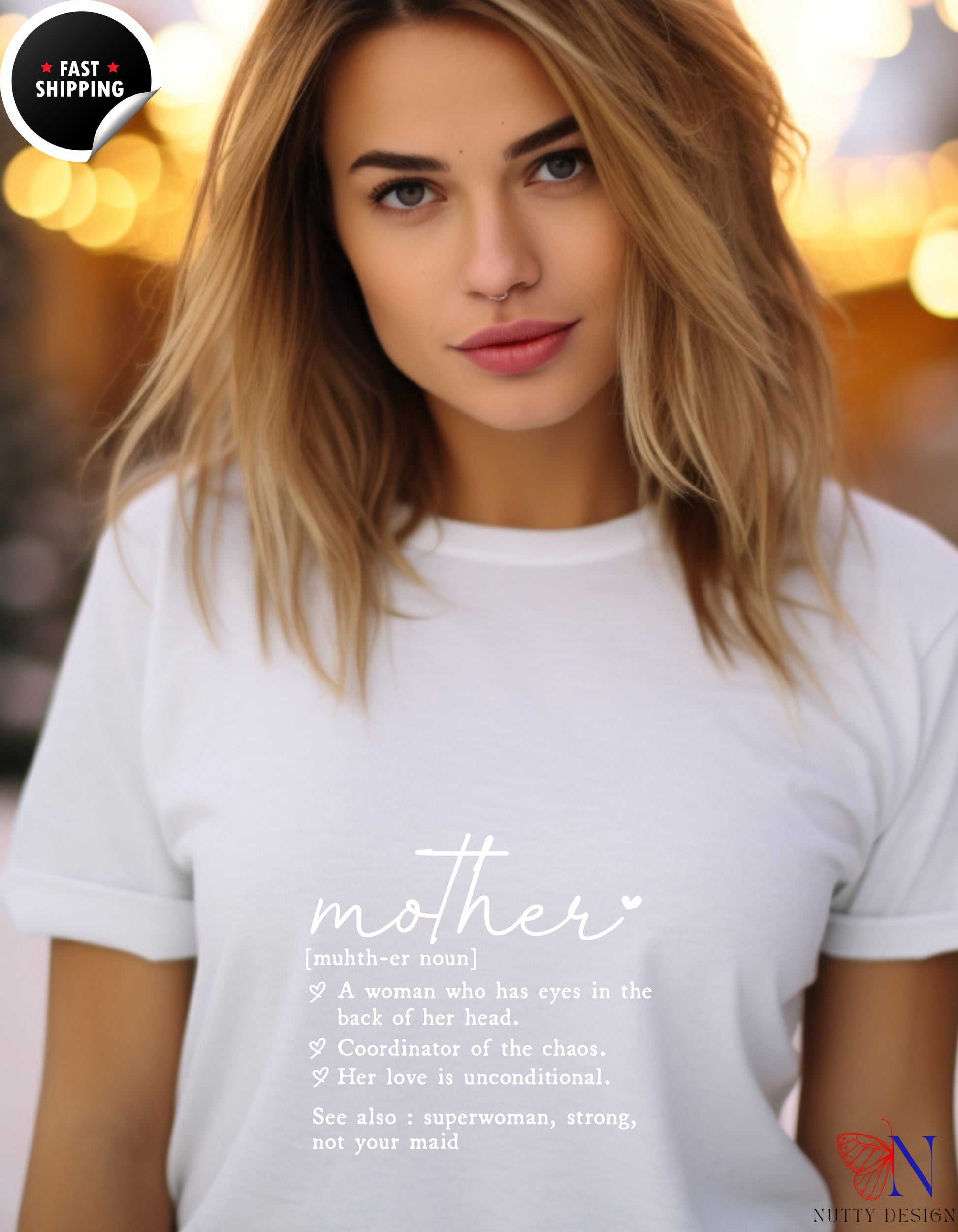 Mother Definition Dictionary t-shirt lifestyle mockup - Mother's Day gift