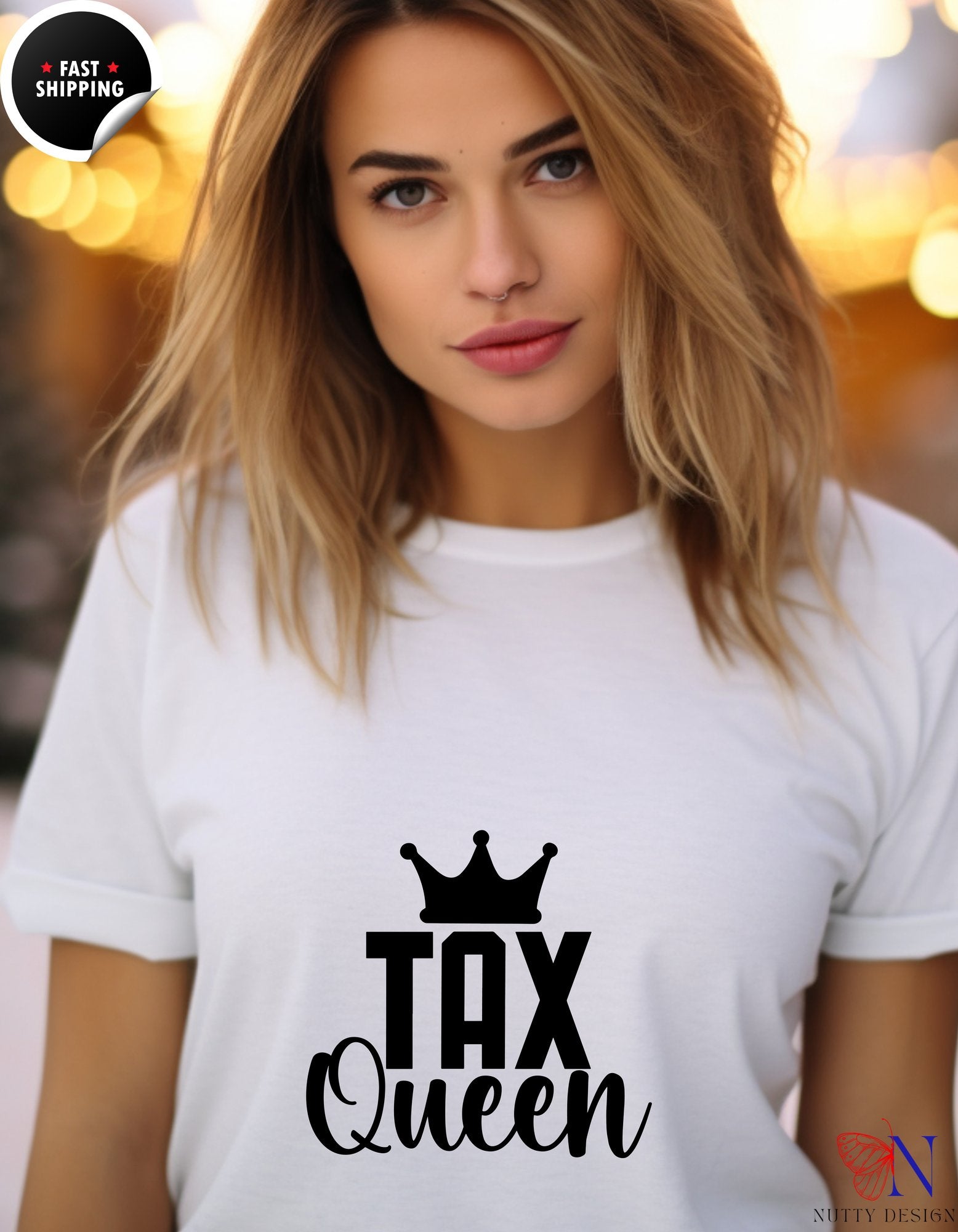 What The FICA, Funny Accounting, CPA, Tax Preparer T-Shirt F - Tees_White W