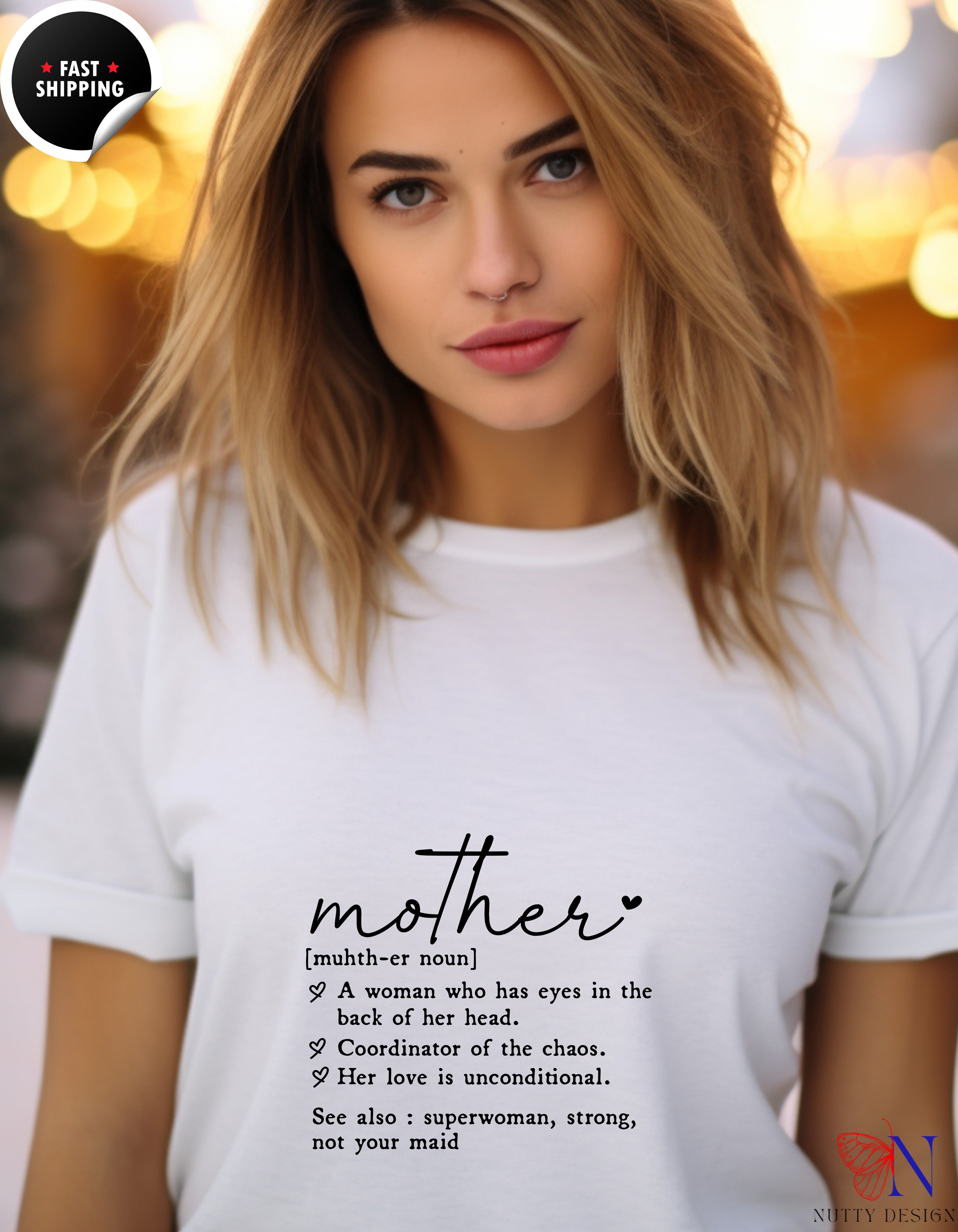 Mother Definition Dictionary t-shirt lifestyle mockup - Mother's Day gift