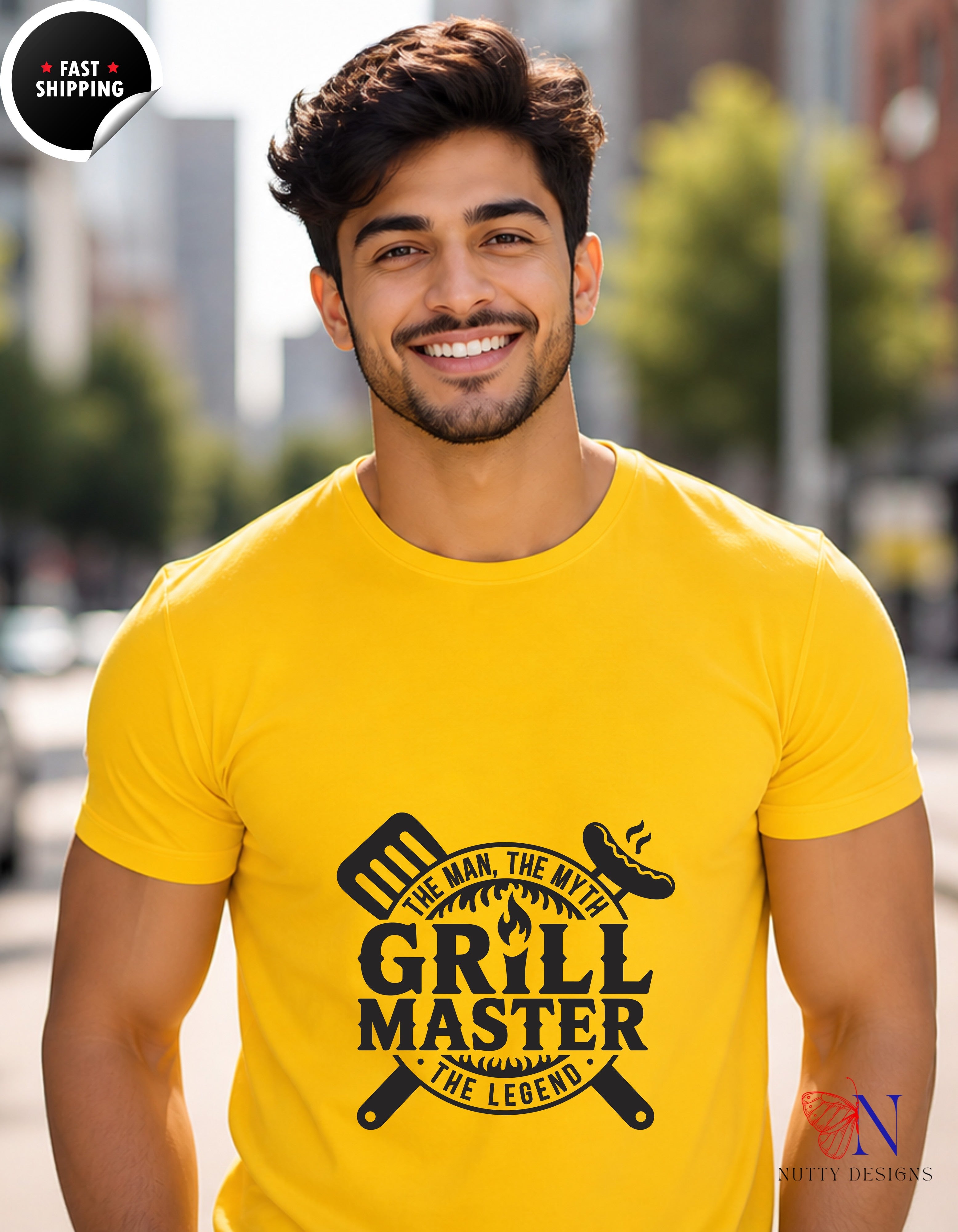 Grill Master Father's Day T-Shirt - Funny Dad Gift - Unisex Tee