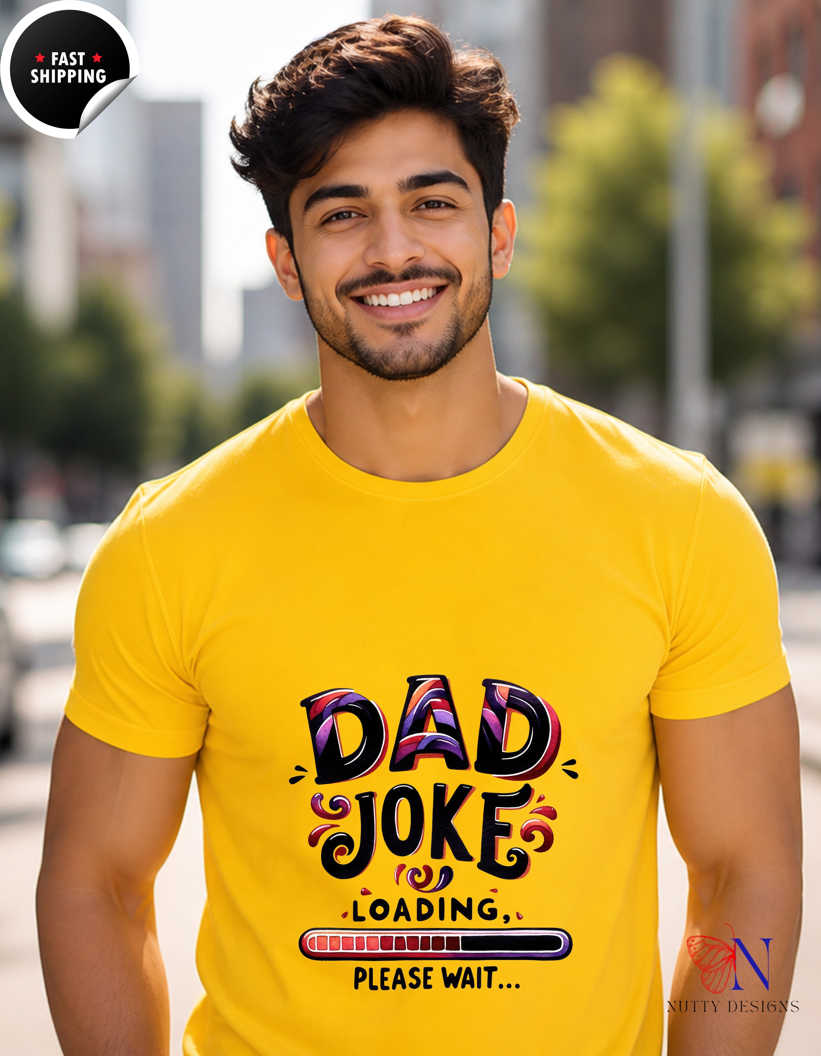 Dad Joke Loading Father's Day T-Shirt - Funny Dad Gift - Unisex Tee