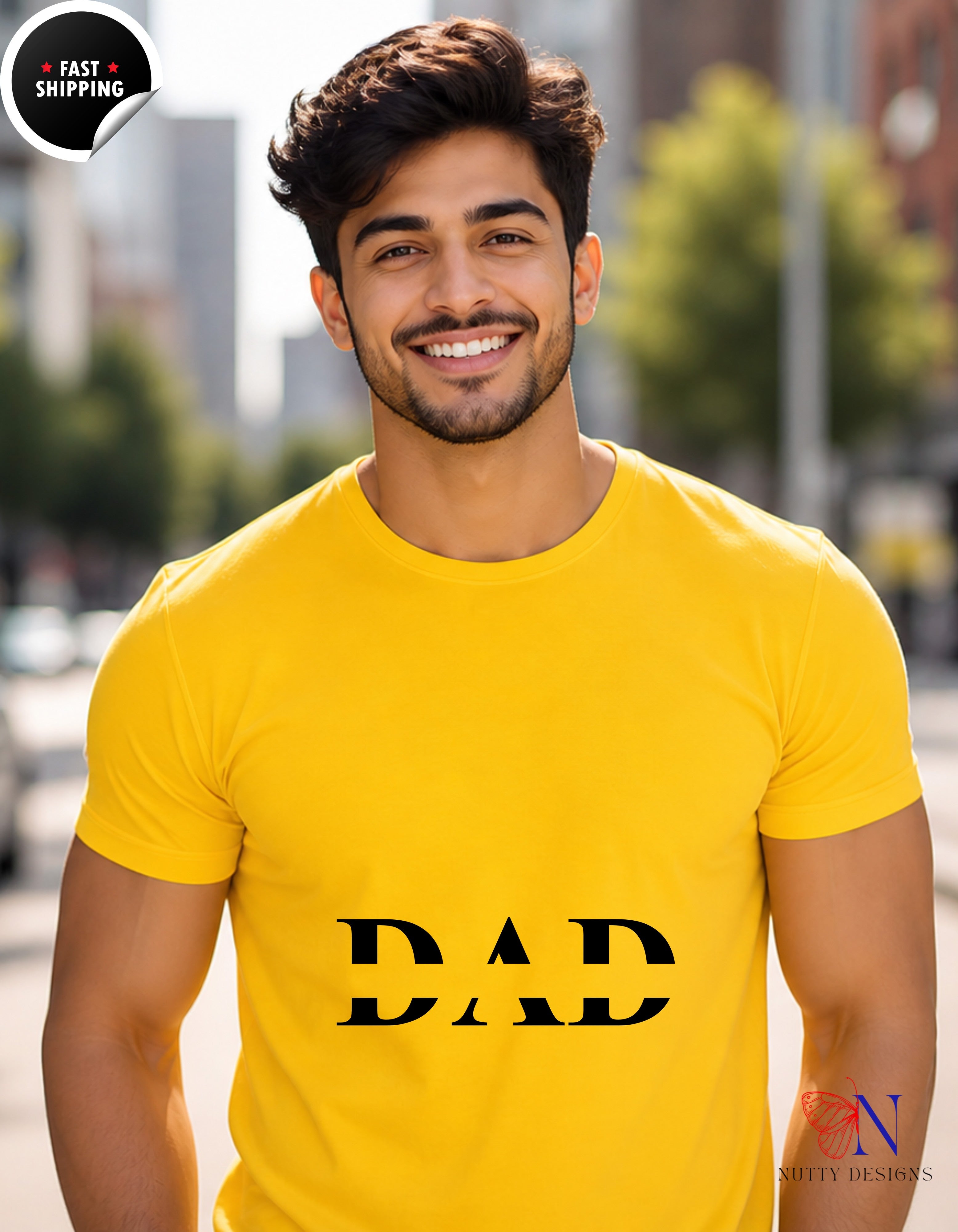 Best Dad Ever Split T-Shirt - Funny Dad Gift