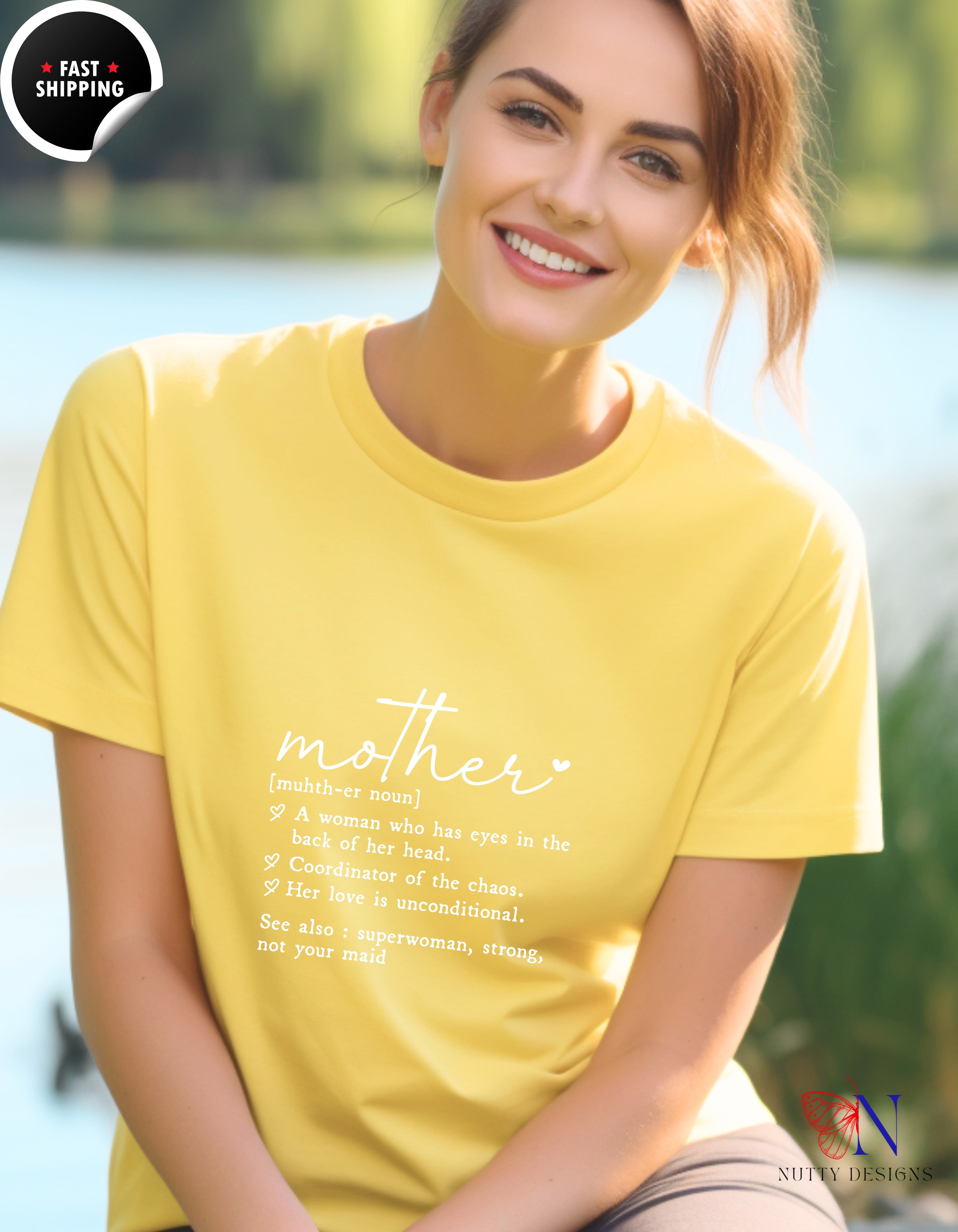 Mother Definition Dictionary t-shirt lifestyle mockup - Mother's Day gift