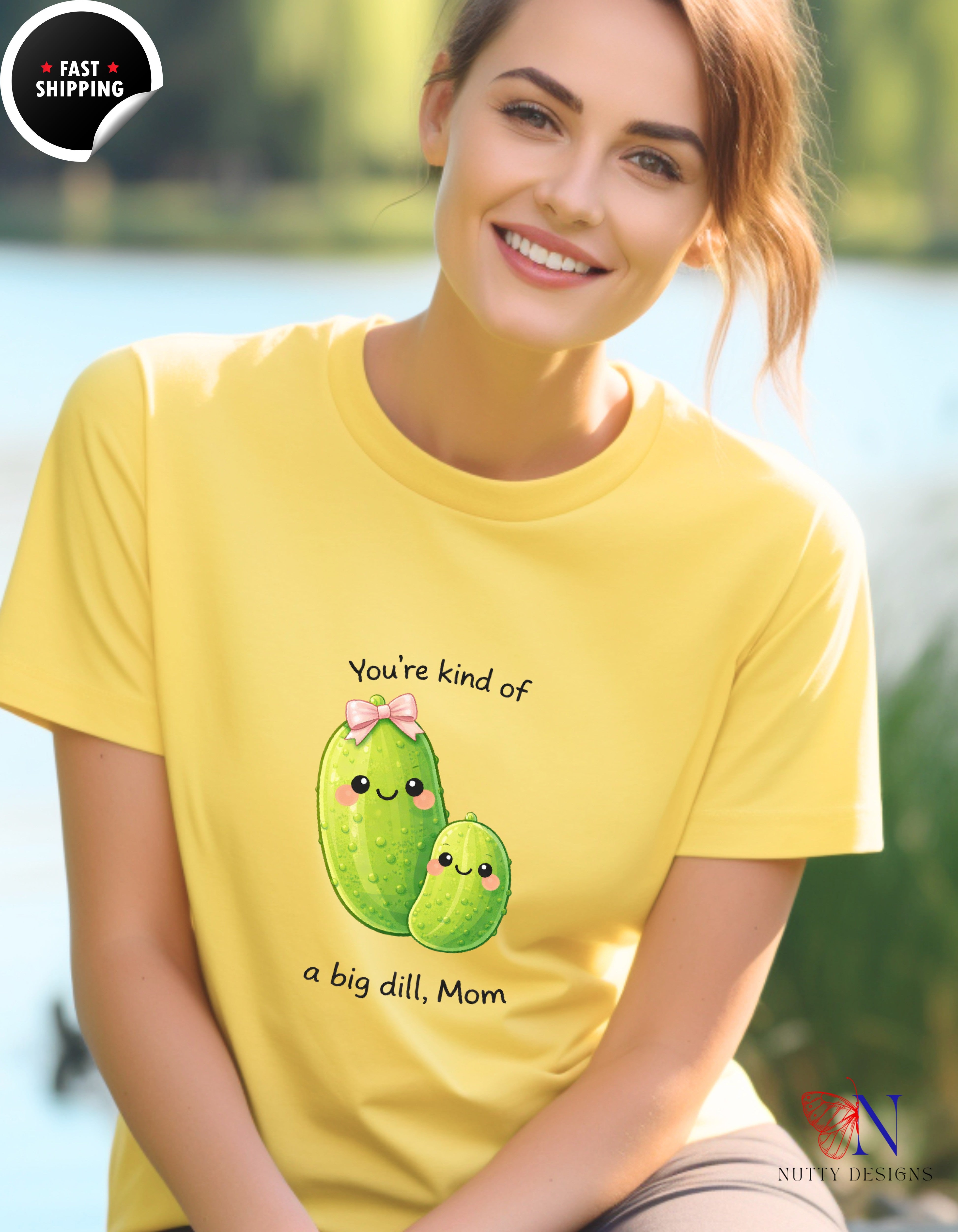 You're Kind Of A Big Dill Mom Pickle t-shirt lifestyle mockup - Mother's Day gift