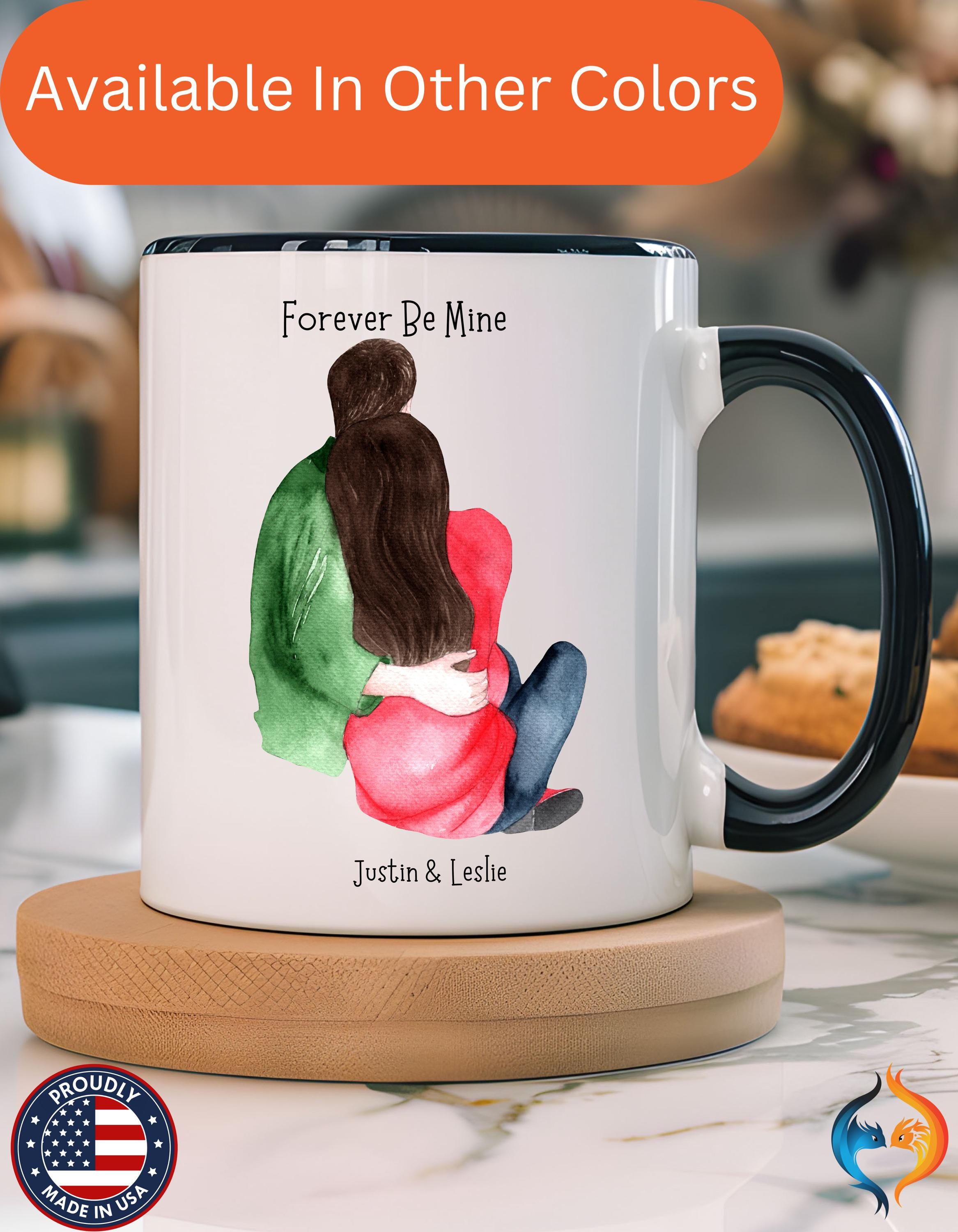 Personalized Mug, Forever Be Mine, Accent Cup 11/15oz, Anniversary Valentines Romantic, V-Day, Couples Gift