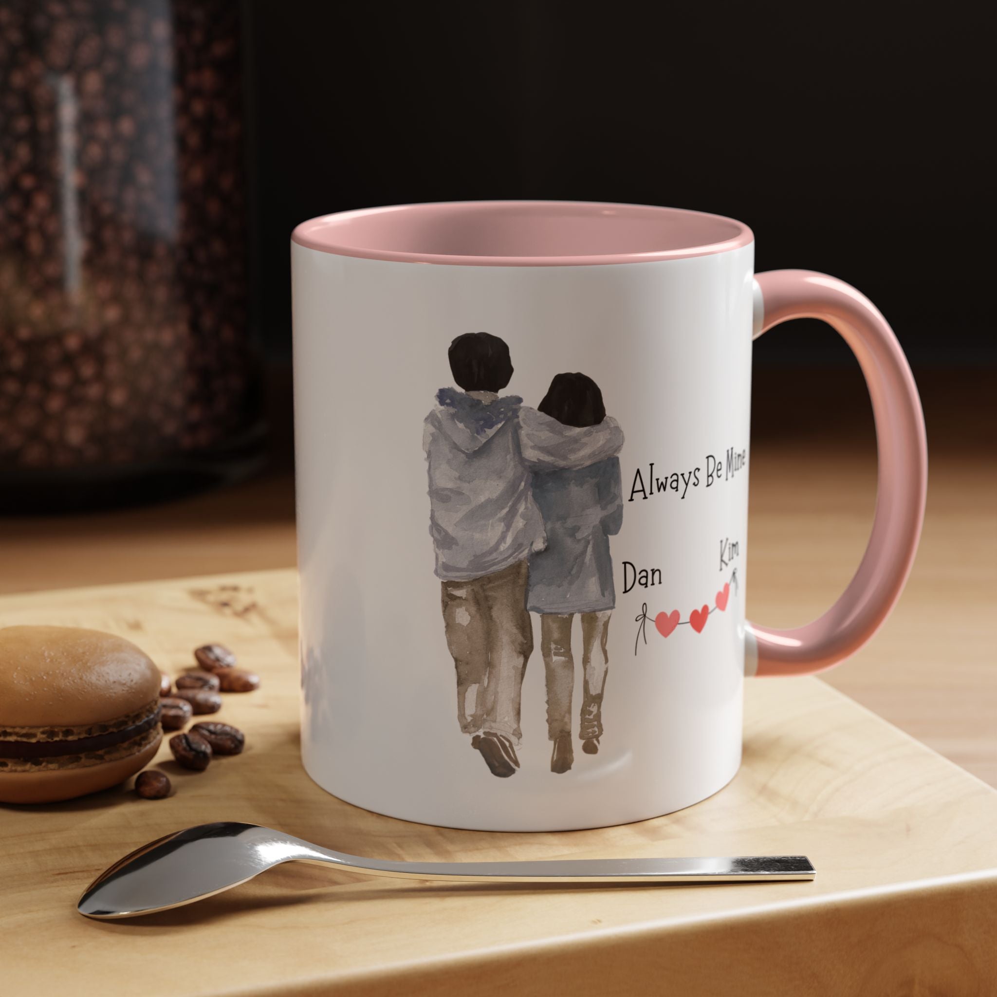 Always Be Mine Personalized Romantic Mug, , Accent Cup 11/15oz, Anniversary Valentines , V-Day, Couples Gift, Perfect for Spouse, GF or bf