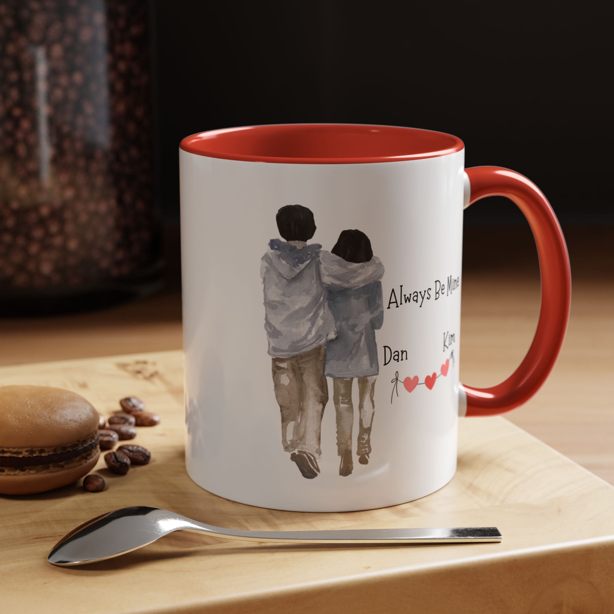 Always Be Mine Personalized Romantic Mug, , Accent Cup 11/15oz, Anniversary Valentines , V-Day, Couples Gift, Perfect for Spouse, GF or bf