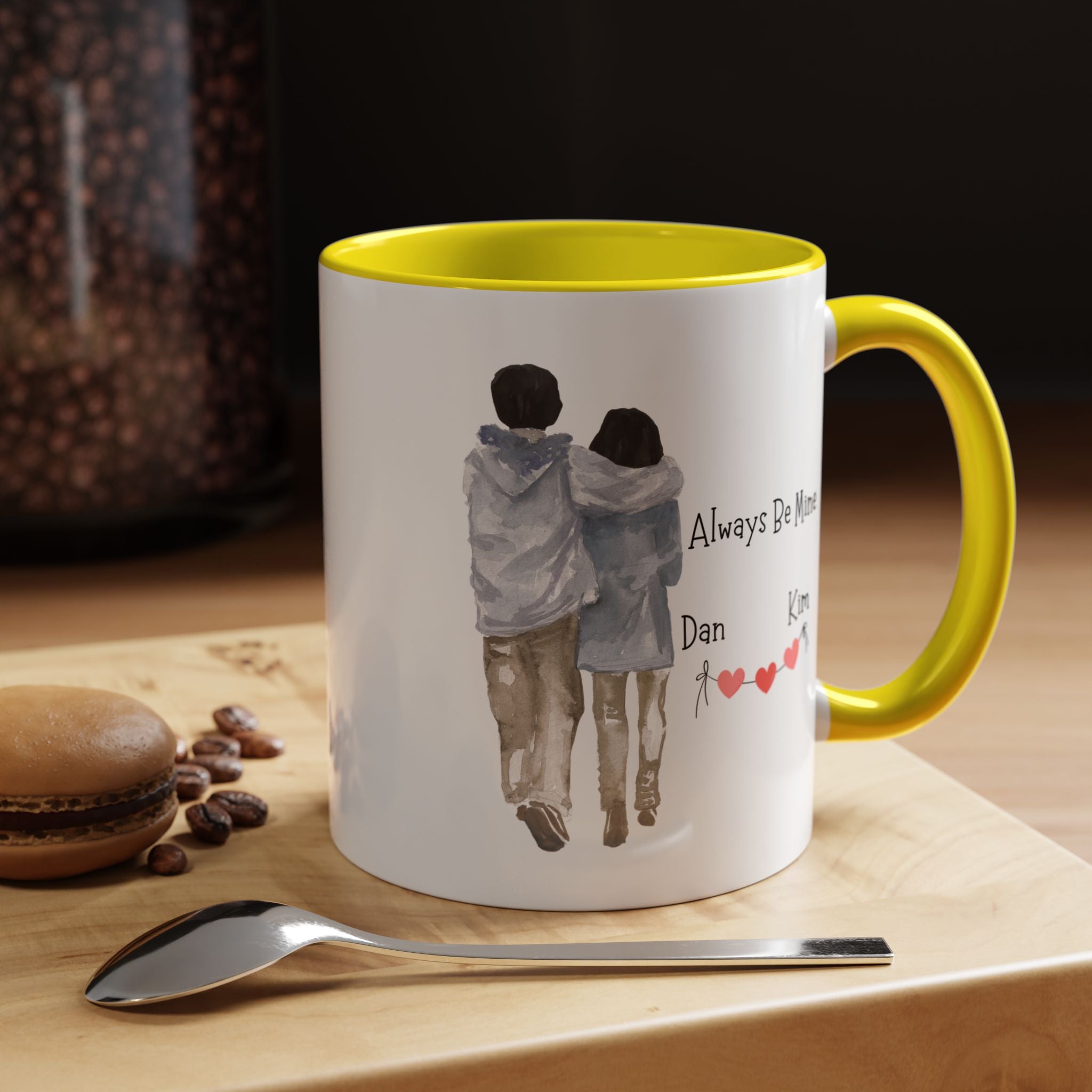 Always Be Mine Personalized Romantic Mug, , Accent Cup 11/15oz, Anniversary Valentines , V-Day, Couples Gift, Perfect for Spouse, GF or bf