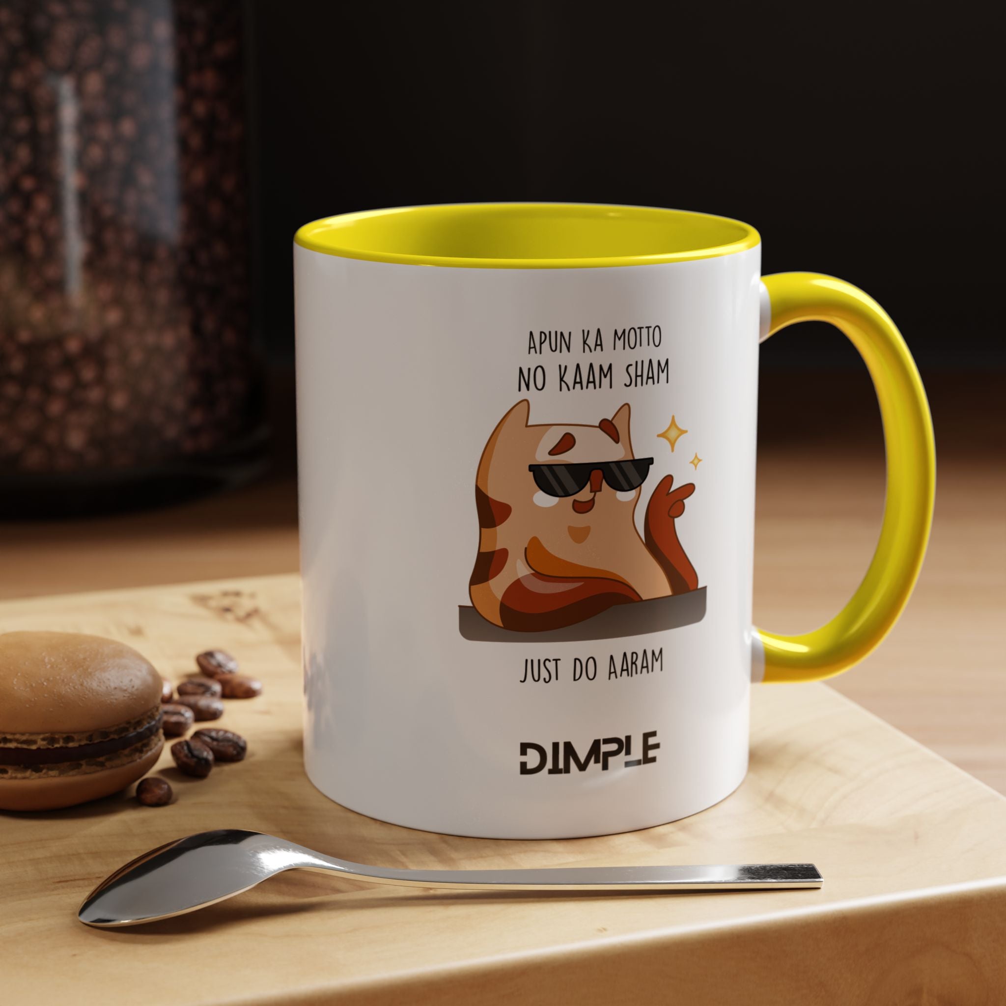 Apun Ka Motto | Funny Coffee Mug, Sarcastic Tea Cup, Unique Gift Idea