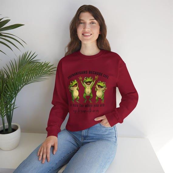 Shenanigans Sweatshirt | Fun Casual Wear | Cozy and Comfy for Everyday Adventures | Great Gift Idea for Friends