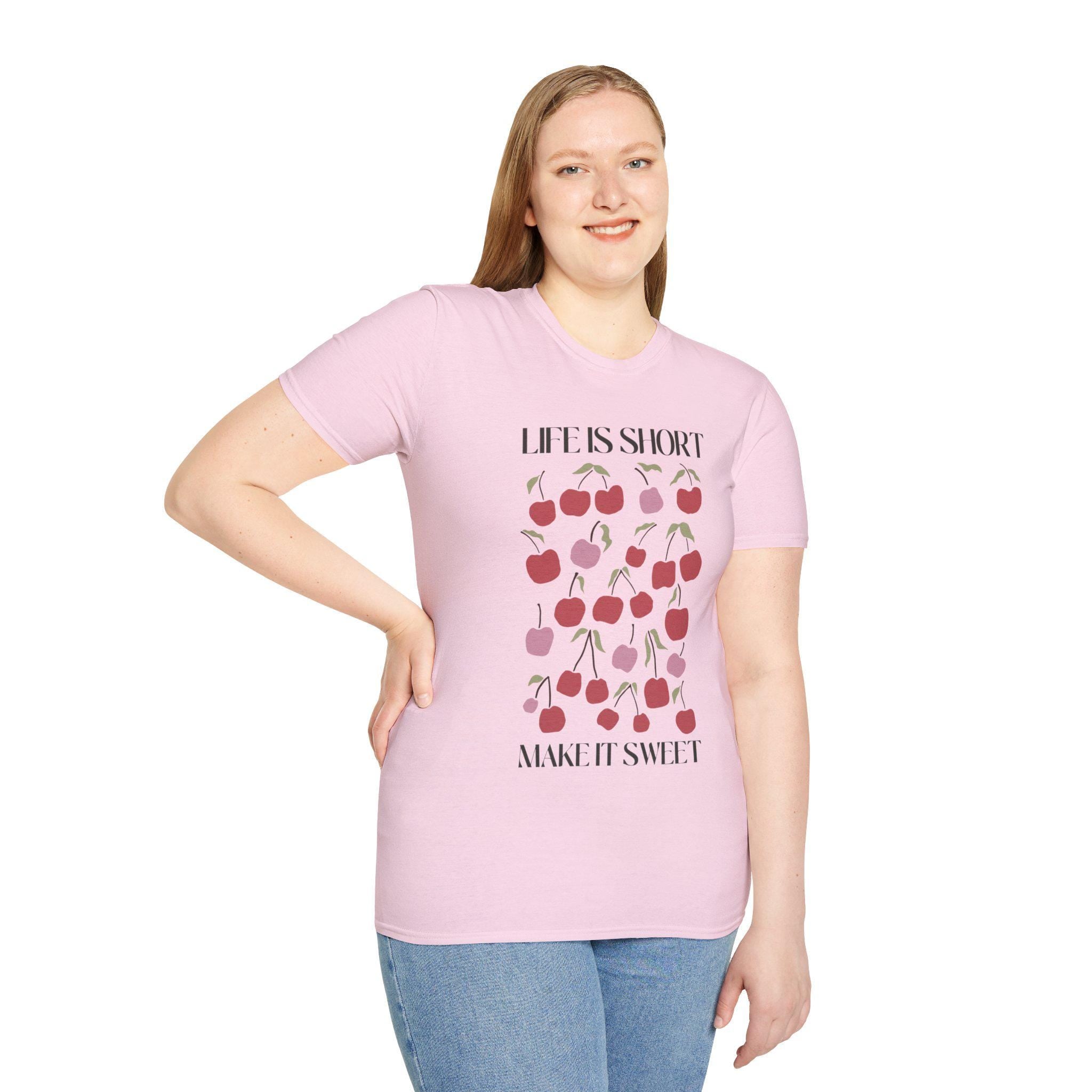 Life is Short Cute Shirt, Motivational Party Vacation Tee, Gift for Him & Her - Sweet Positive Vibes