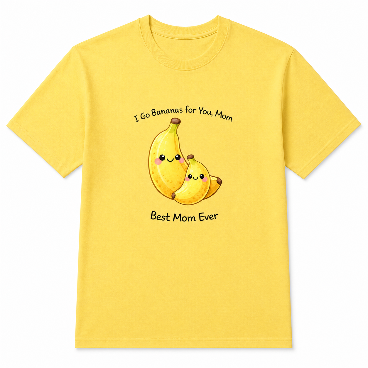 Yellow I Go Bananas for You Mom T-shirt product view