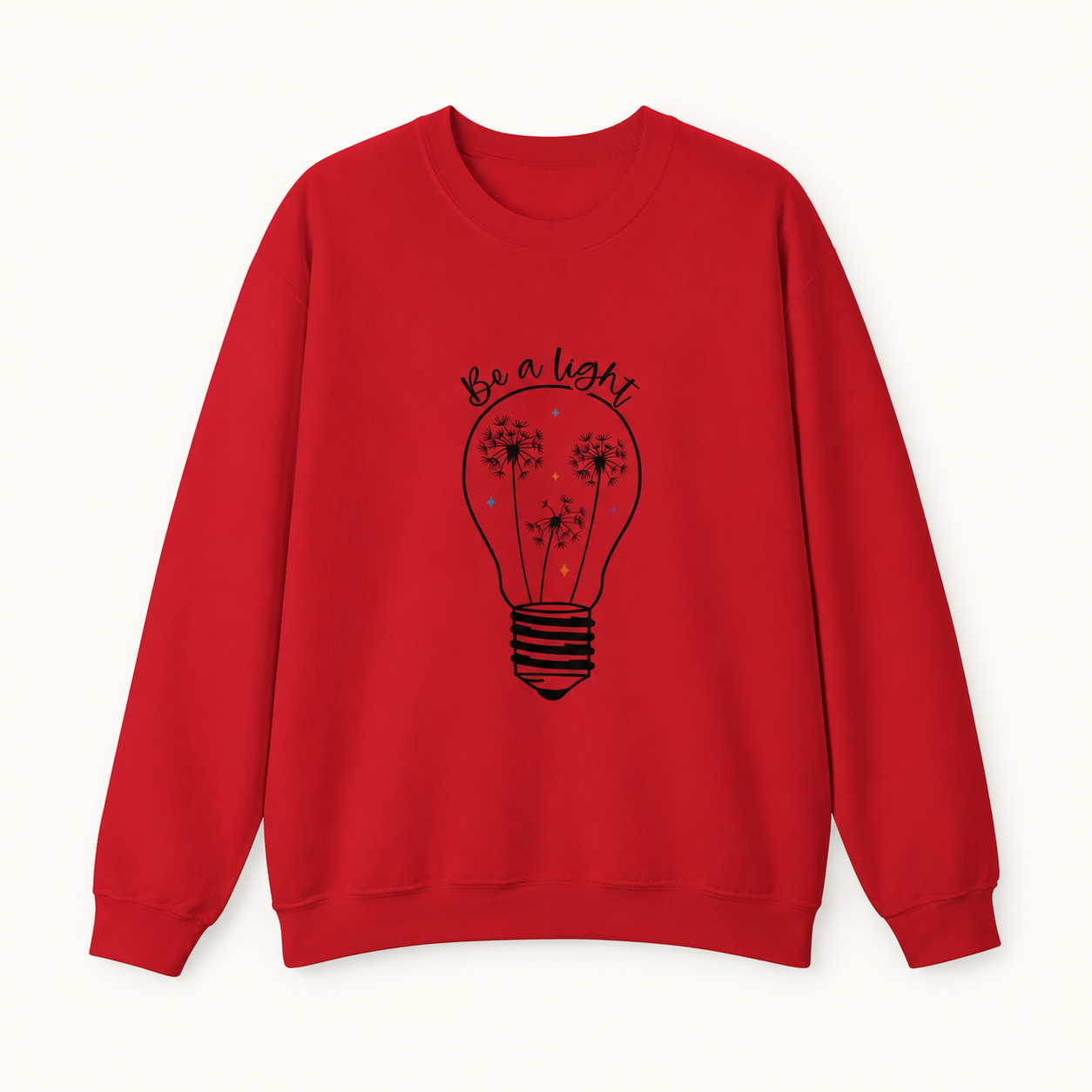 Be a Light cardinal red crewneck sweatshirt front product image