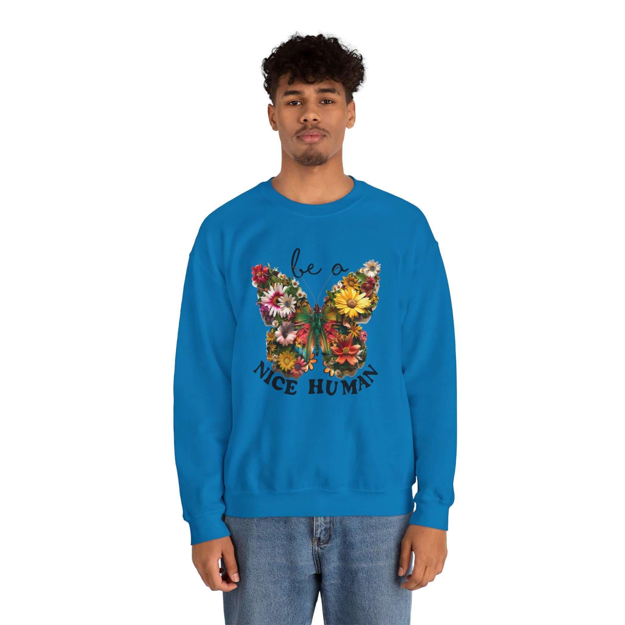 Be A Nice Human Friends Family Cozy Casual Wear Positive Message Ap...
